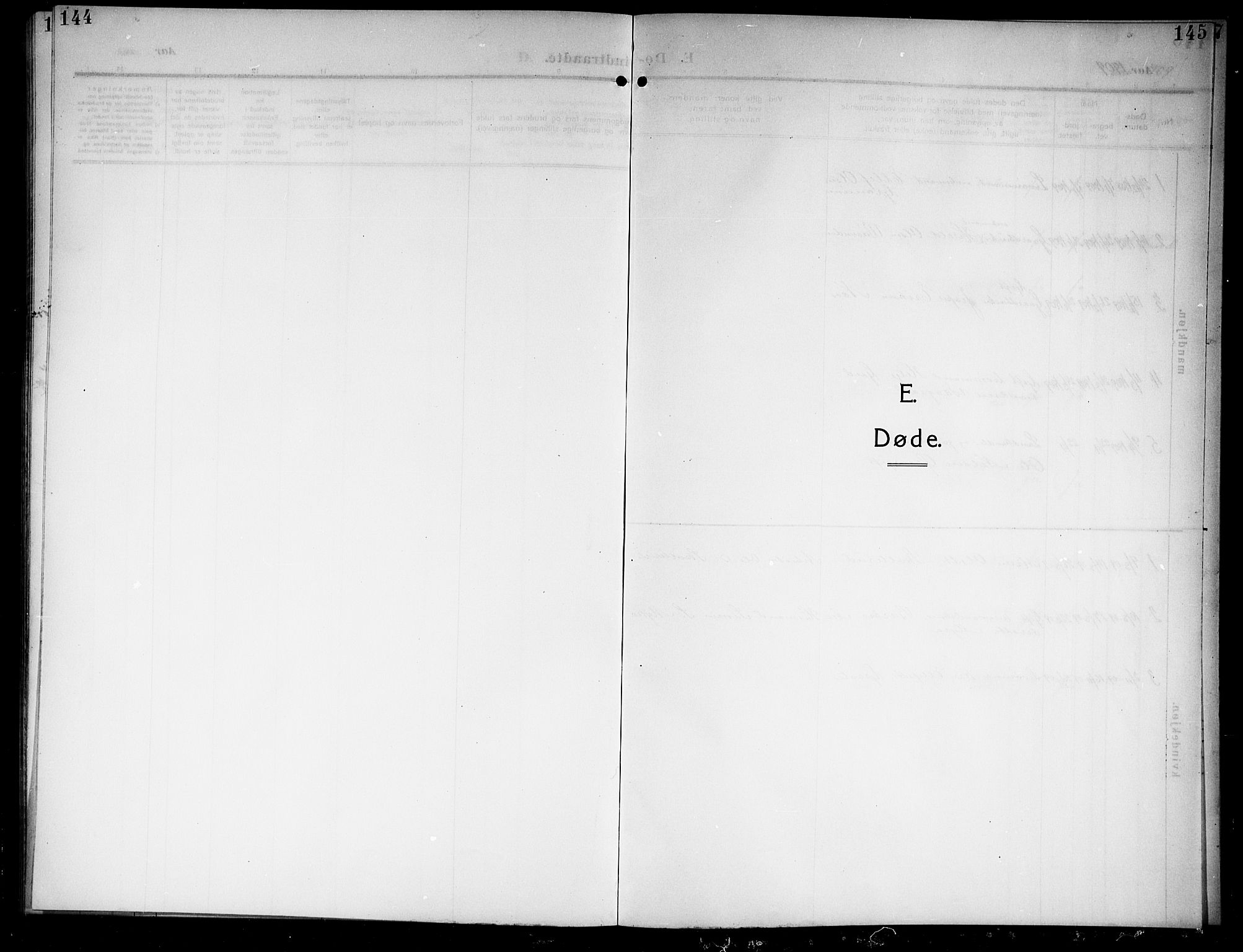 Ådal kirkebøker, SAKO/A-248/G/Gb/L0002: Parish register (copy) no. II 2, 1909-1920, p. 144-145