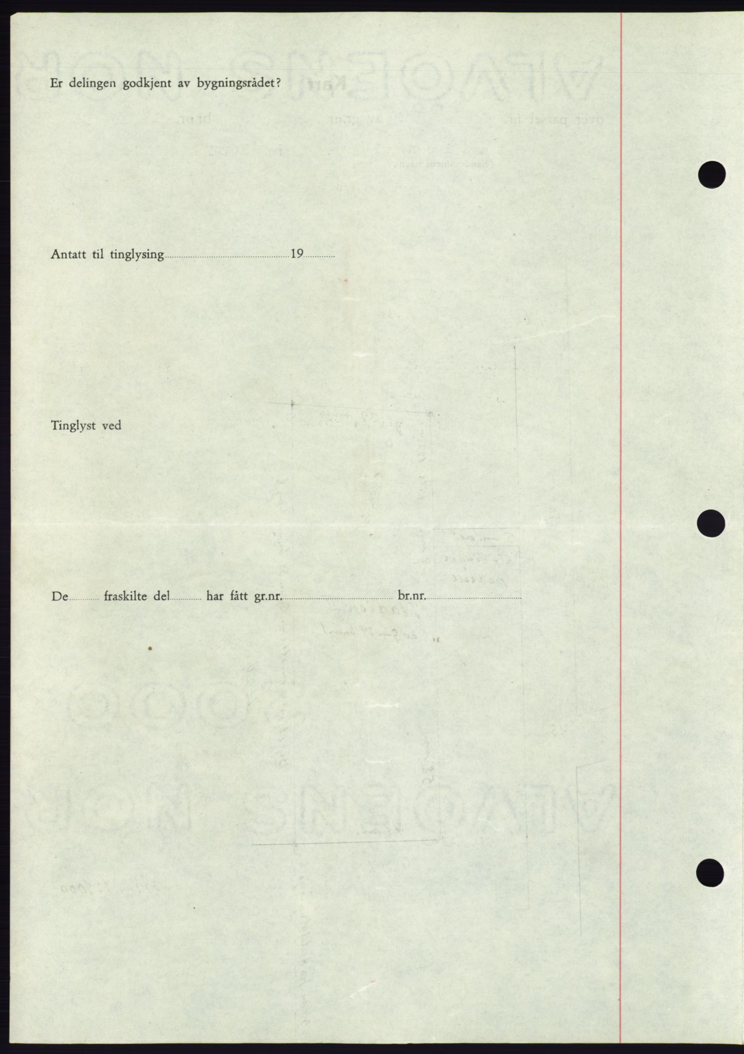 Søre Sunnmøre sorenskriveri, AV/SAT-A-4122/1/2/2C/L0077: Mortgage book no. 3A, 1945-1946, Diary no: : 689/1945