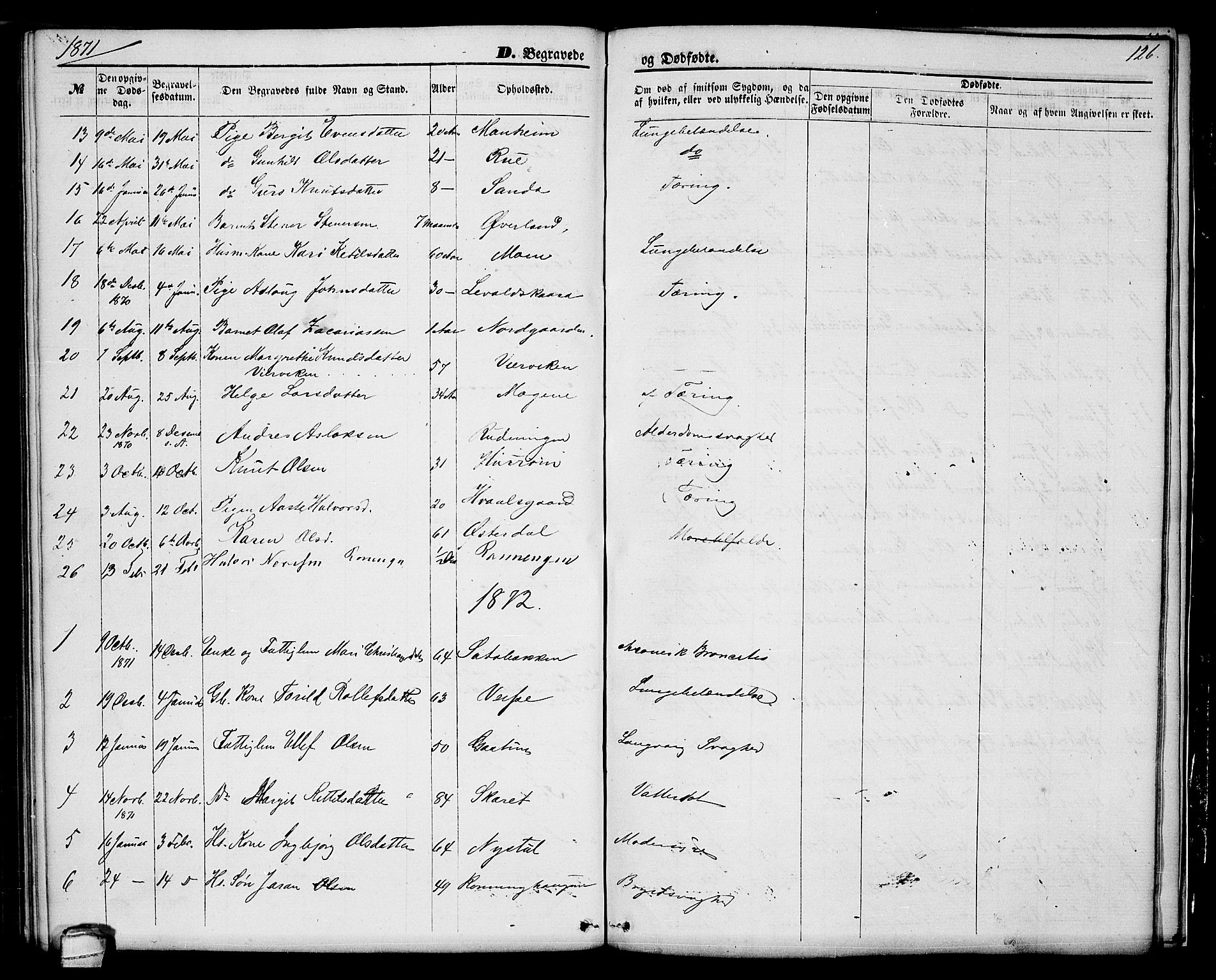Seljord kirkebøker, SAKO/A-20/G/Ga/L0003: Parish register (copy) no. I 3, 1866-1873, p. 126
