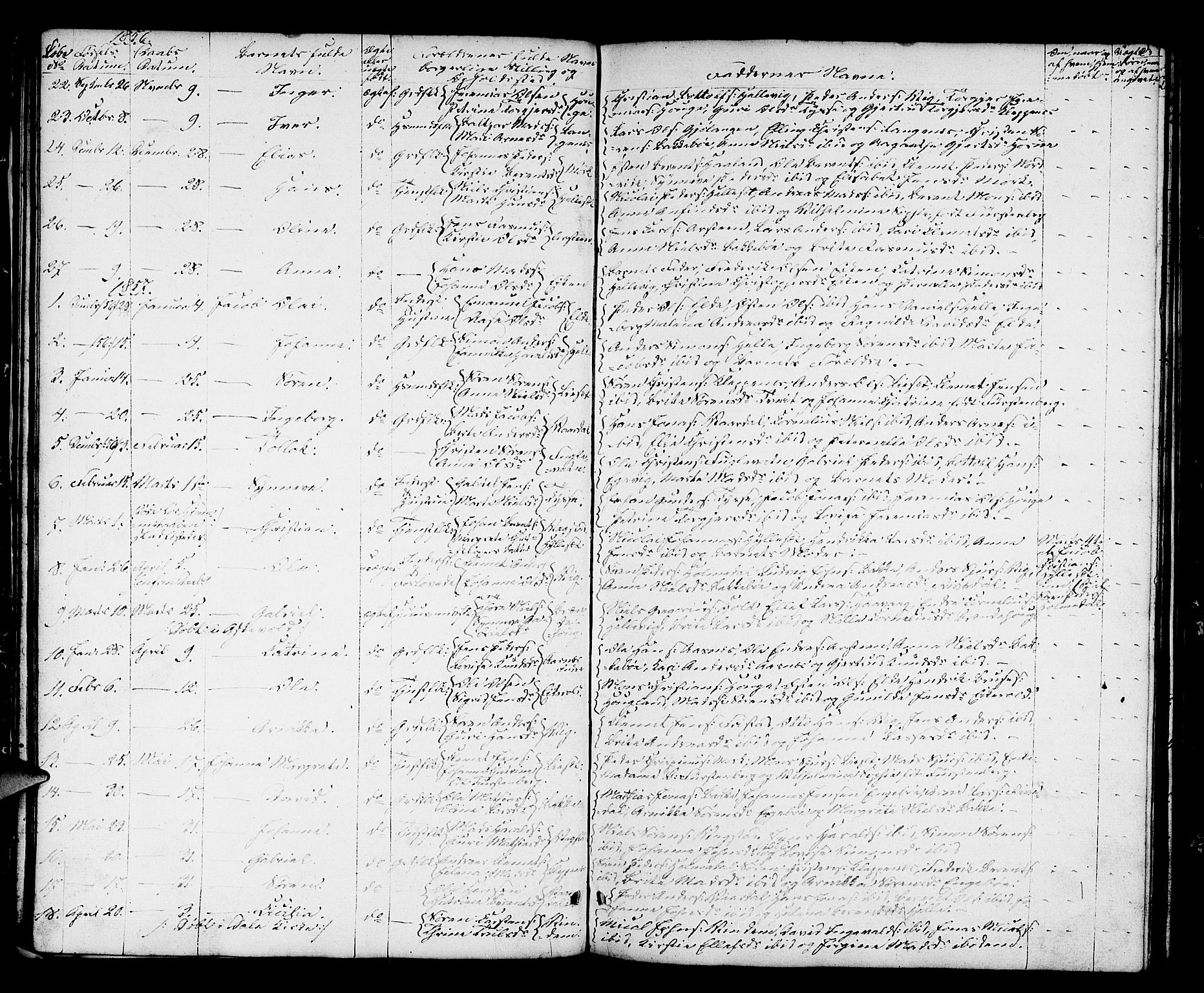 Fjaler sokneprestembete, AV/SAB-A-79801/H/Hab/Haba/L0002: Parish register (copy) no. A 2, 1846-1864, p. 23