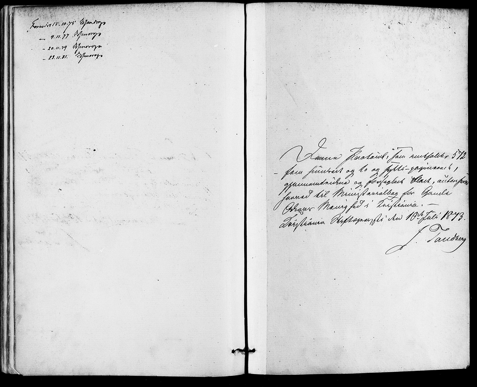 Gamle Aker prestekontor Kirkebøker, SAO/A-10617a/F/L0005: Parish register (official) no. 5, 1873-1881