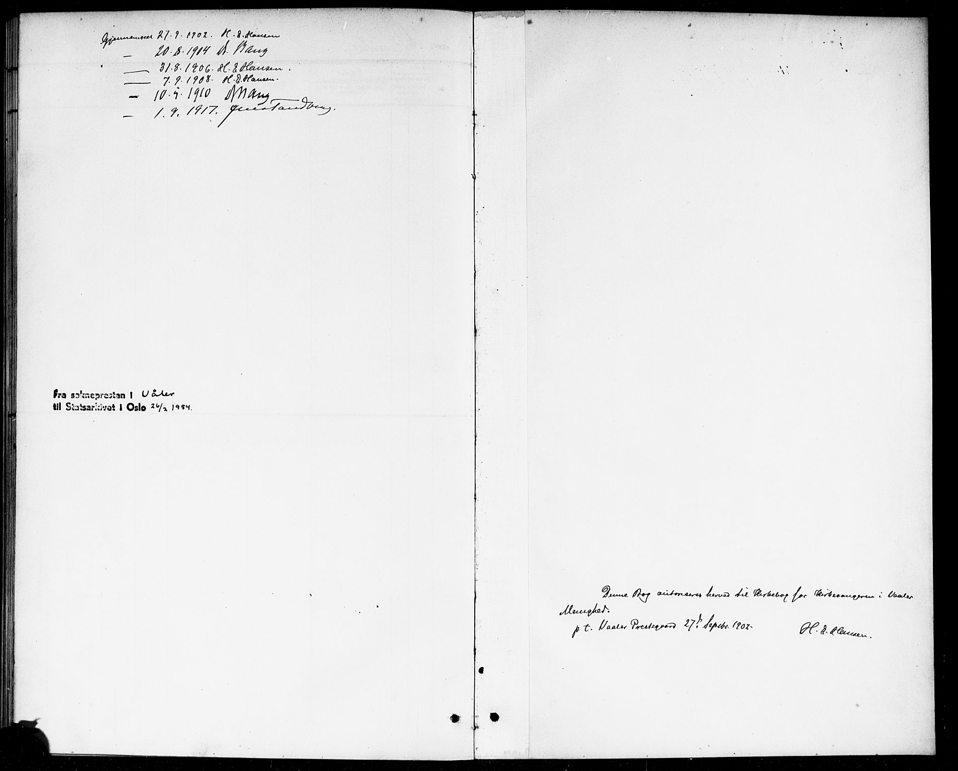 Våler prestekontor Kirkebøker, SAO/A-11083/G/Ga/L0004: Parish register (copy) no. I 4, 1901-1914