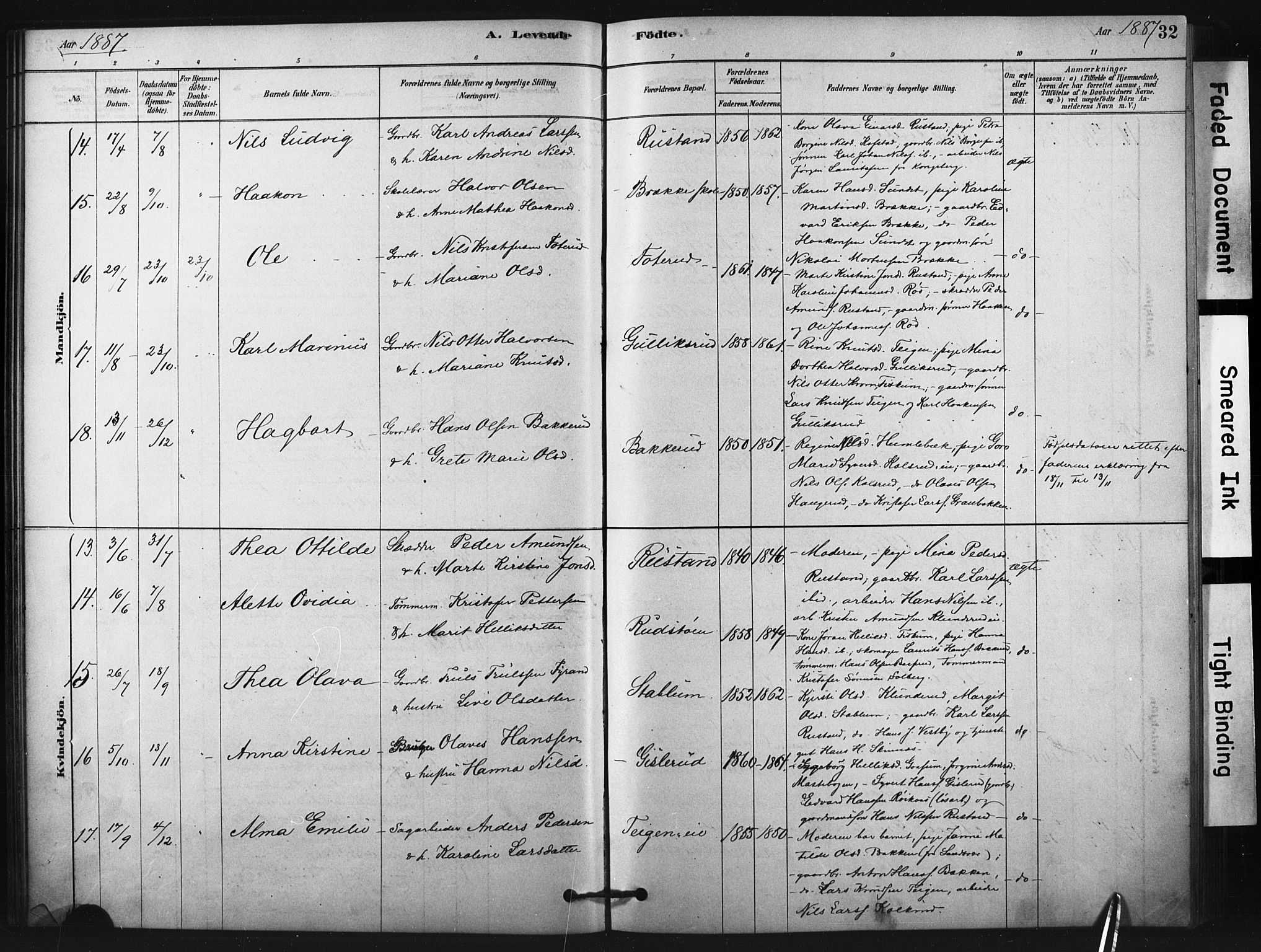 Fiskum kirkebøker, AV/SAKO-A-15/F/Fa/L0002: Parish register (official) no. 2, 1878-1890, p. 32