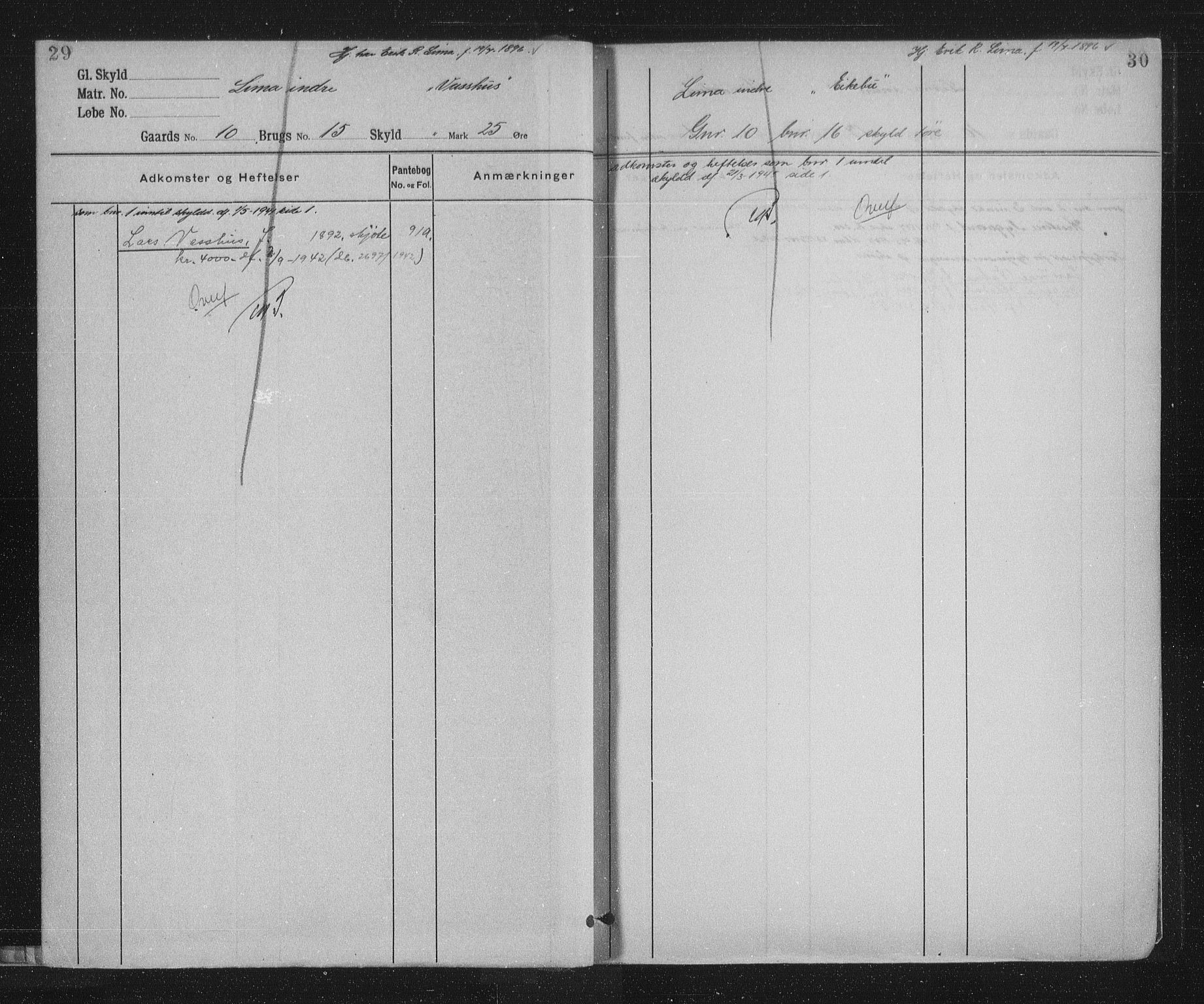 Jæren sorenskriveri, AV/SAST-A-100310/01/4/41/41ABA/L0003: Mortgage register no. 41 ABA3, 1912, p. 29-30