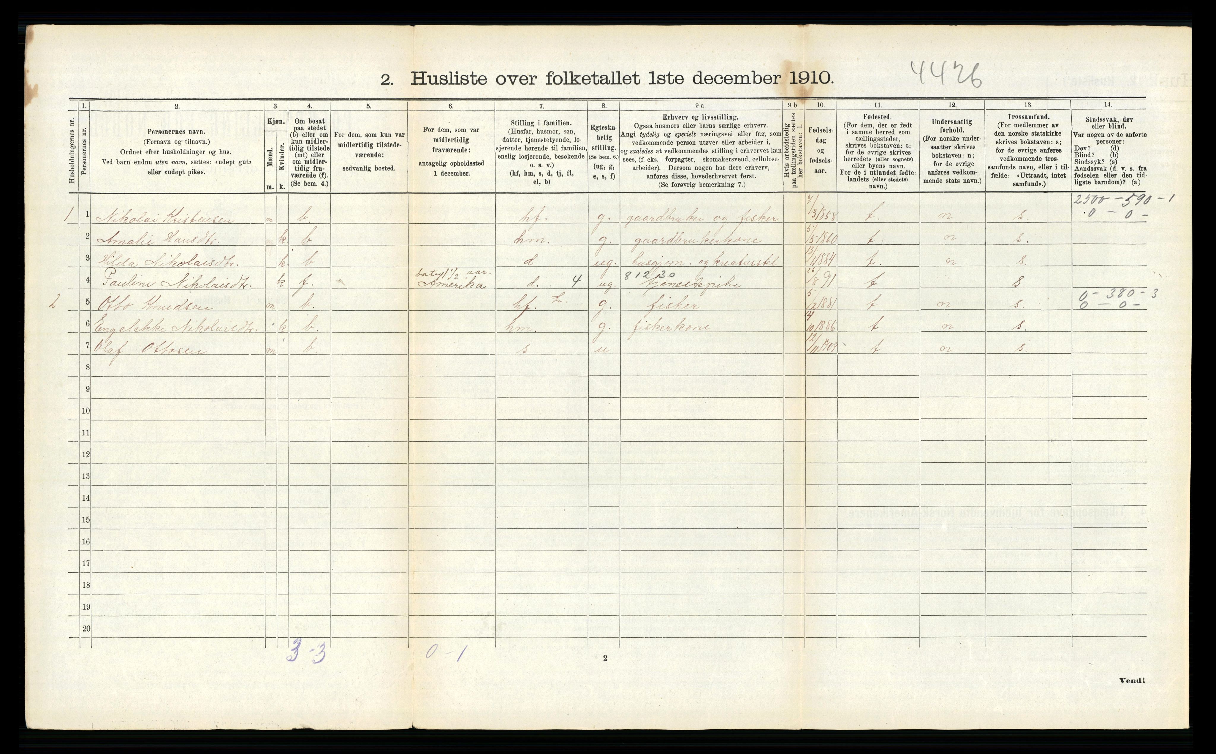 RA, 1910 census for Bø, 1910, p. 764