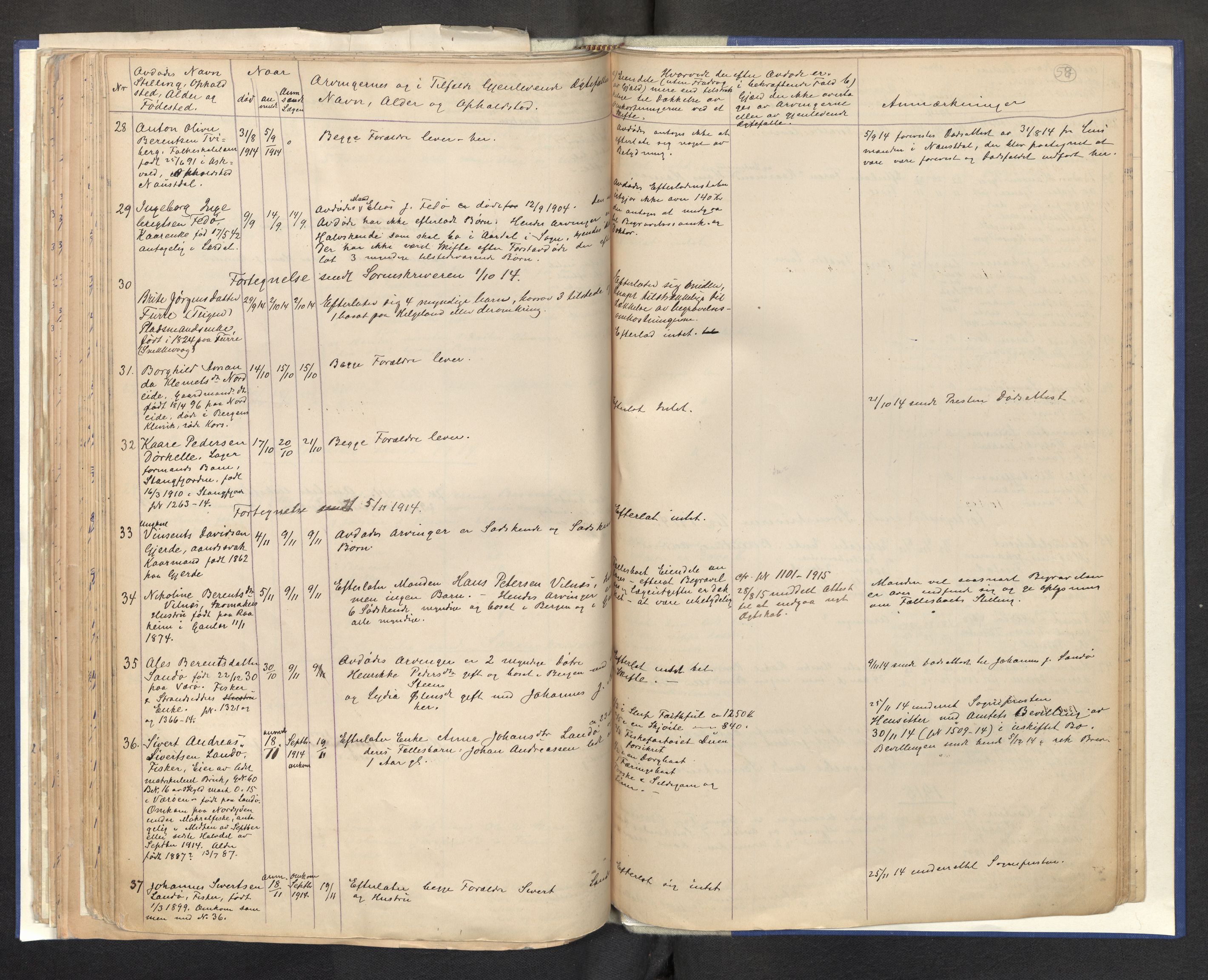 Lensmannen i Askvoll, AV/SAB-A-26301/0006/L0001: Dødsfallprotokoll, 1873-1918, p. 57b-58a