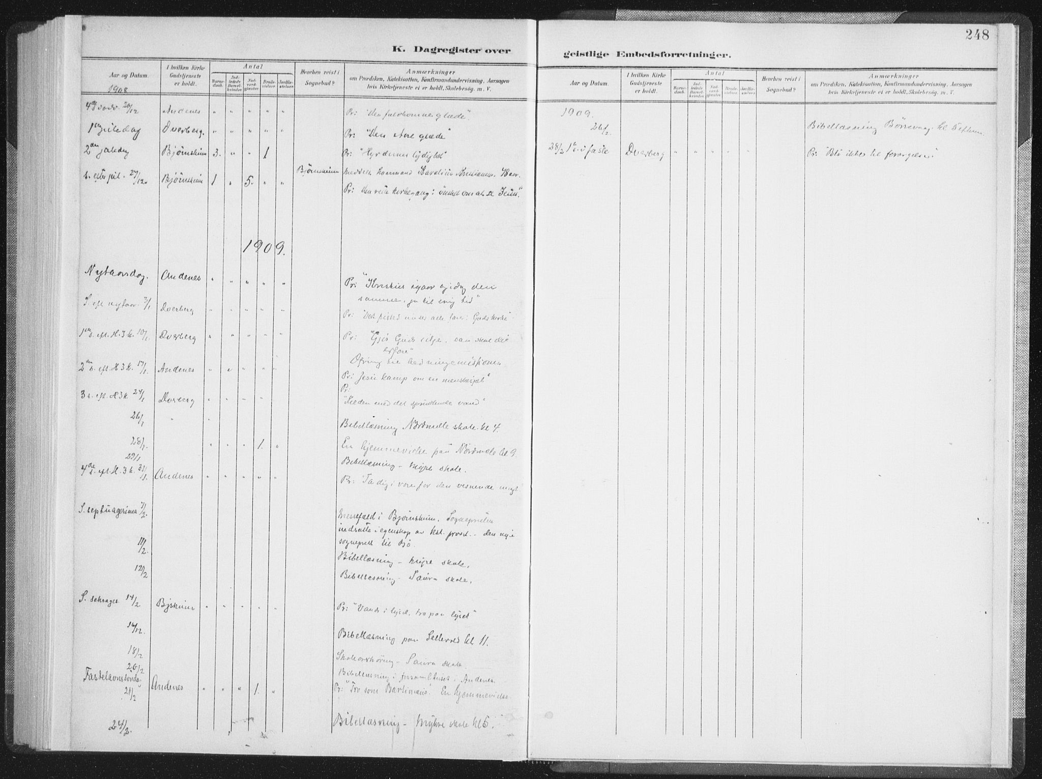 Ministerialprotokoller, klokkerbøker og fødselsregistre - Nordland, AV/SAT-A-1459/897/L1400: Parish register (official) no. 897A07, 1897-1908, p. 248