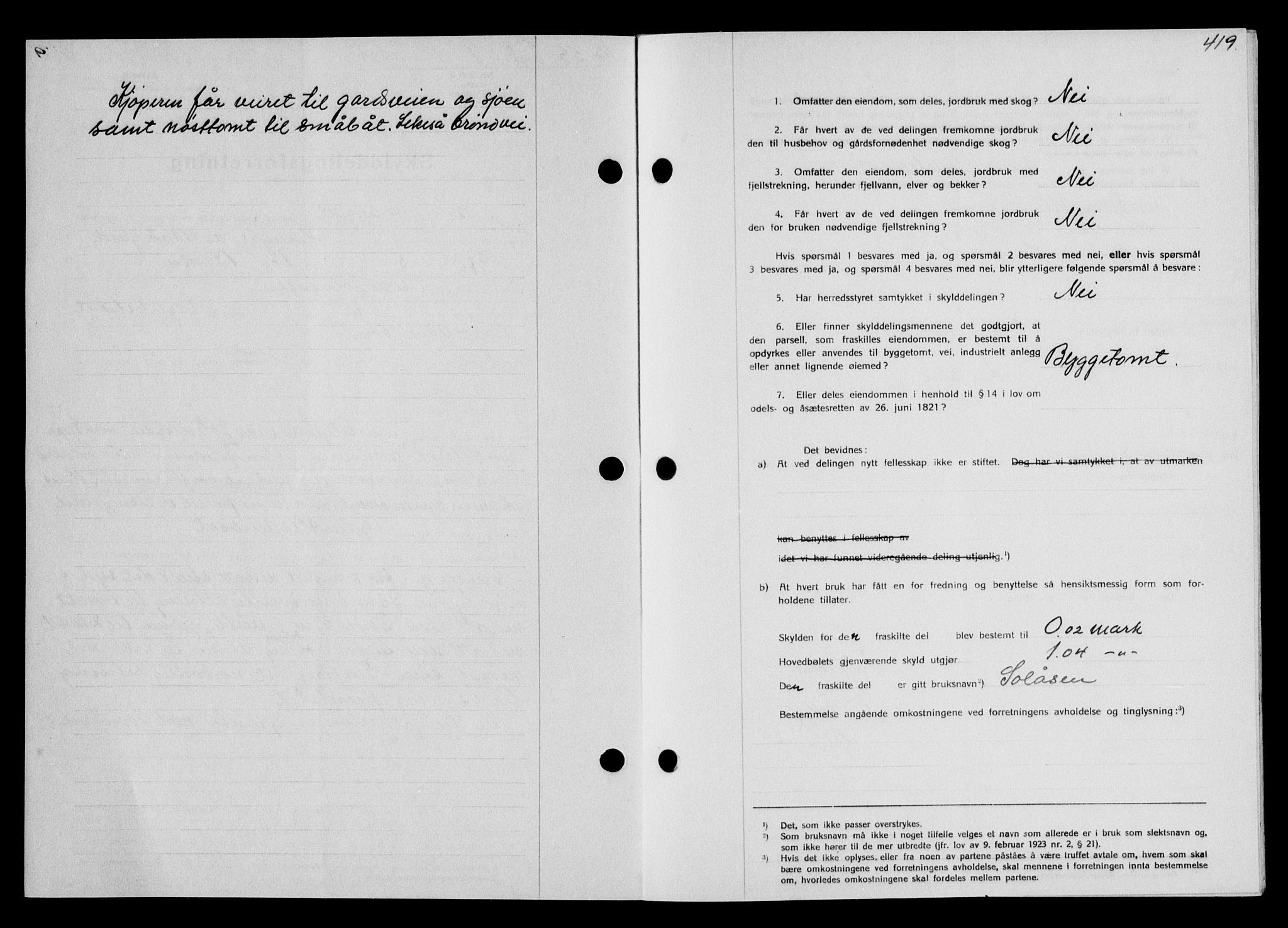 Salten sorenskriveri, SAT/A-4578/1/2/2C/L0057: Mortgage book no. 47, 1929-1929, Deed date: 07.10.1929