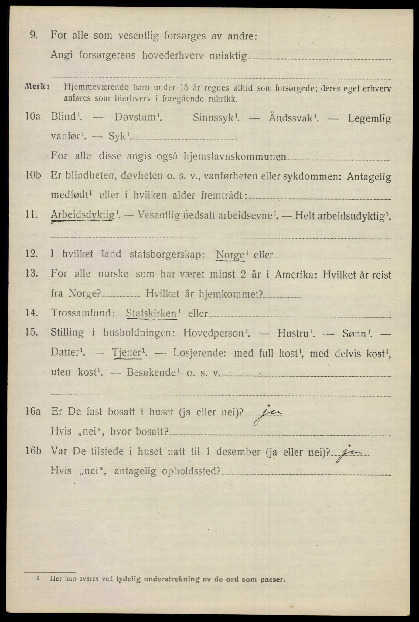 SAO, 1920 census for Nes, 1920, p. 15689