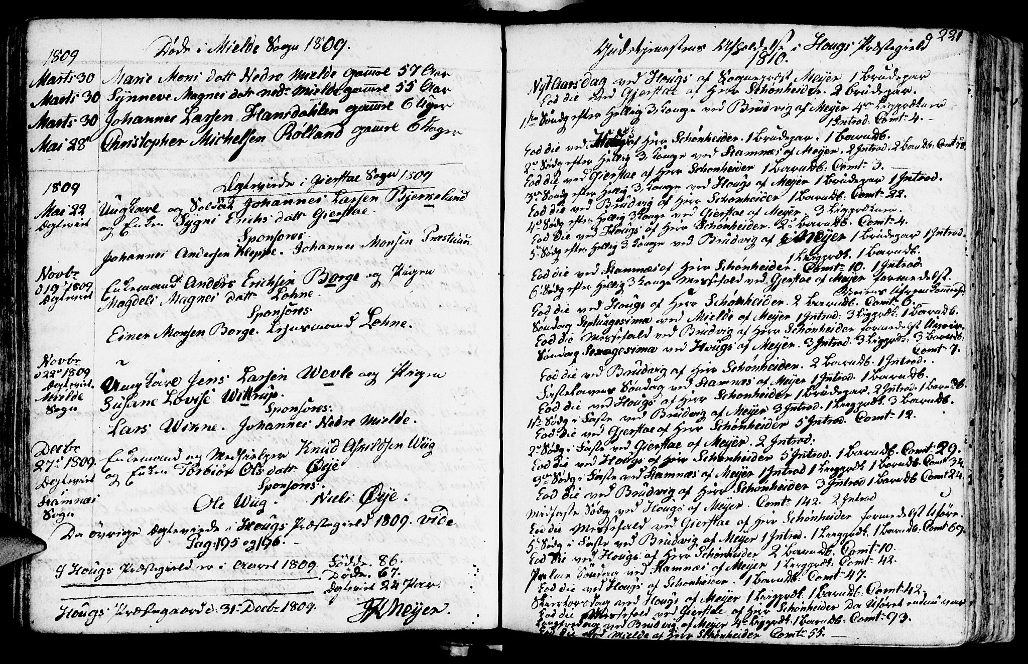 Haus sokneprestembete, AV/SAB-A-75601/H/Haa: Parish register (official) no. A 11, 1796-1816, p. 221