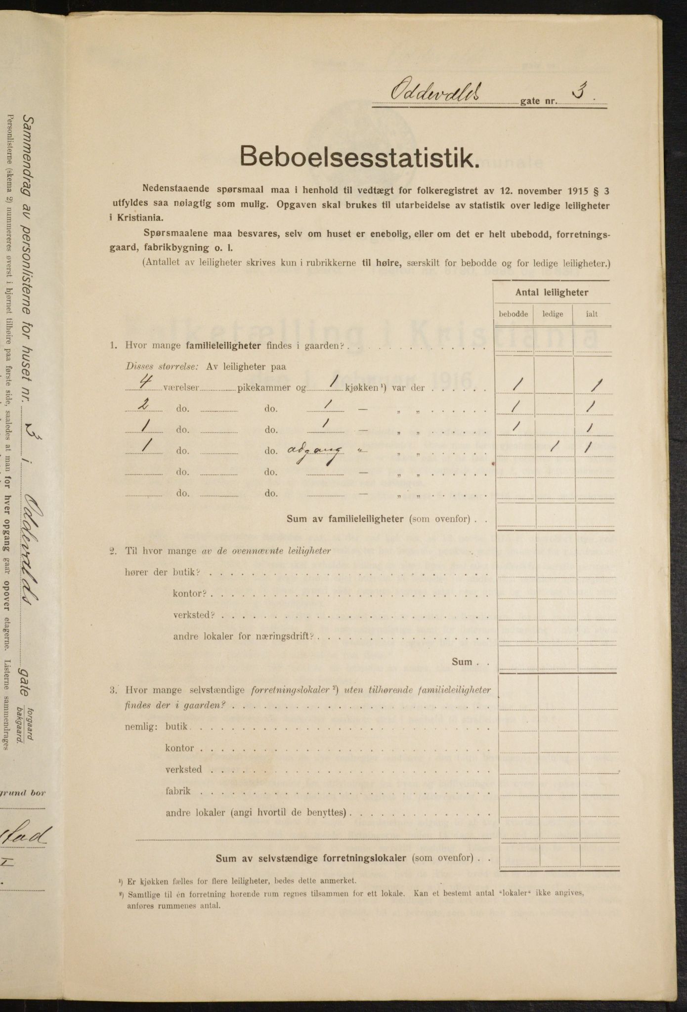 OBA, Municipal Census 1916 for Kristiania, 1916, p. 76232