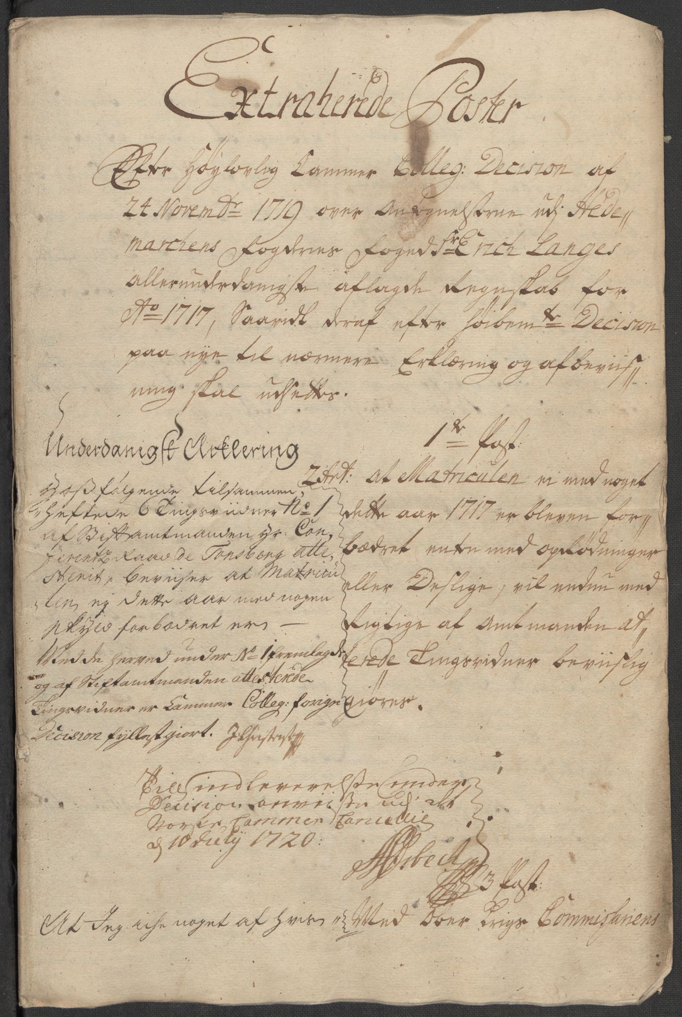 Rentekammeret inntil 1814, Reviderte regnskaper, Fogderegnskap, AV/RA-EA-4092/R16/L1056: Fogderegnskap Hedmark, 1717, p. 492