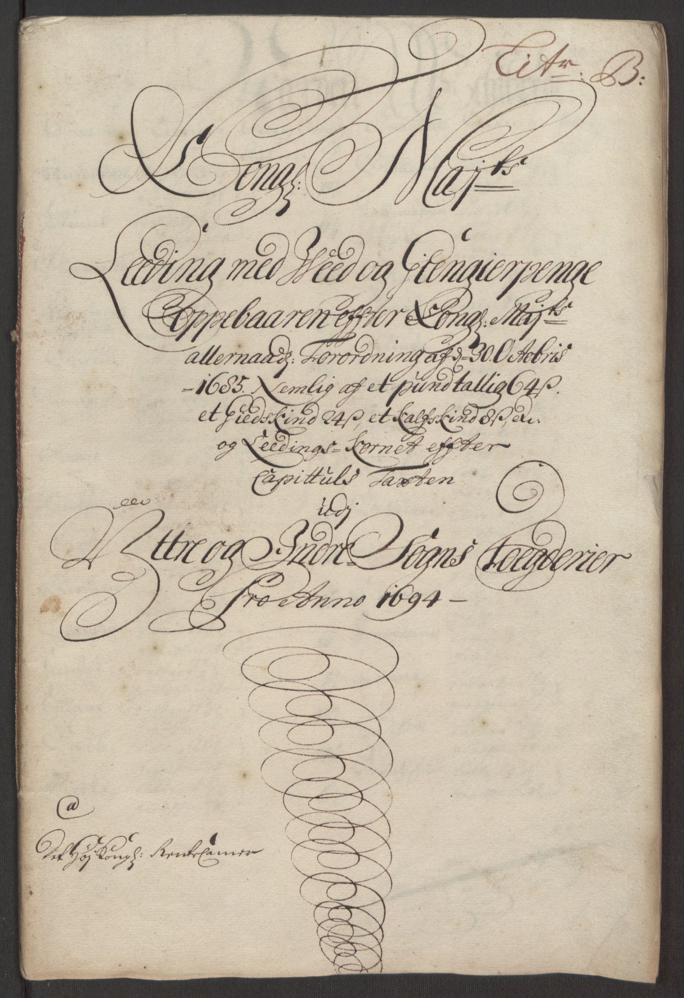 Rentekammeret inntil 1814, Reviderte regnskaper, Fogderegnskap, RA/EA-4092/R52/L3307: Fogderegnskap Sogn, 1693-1694, p. 355