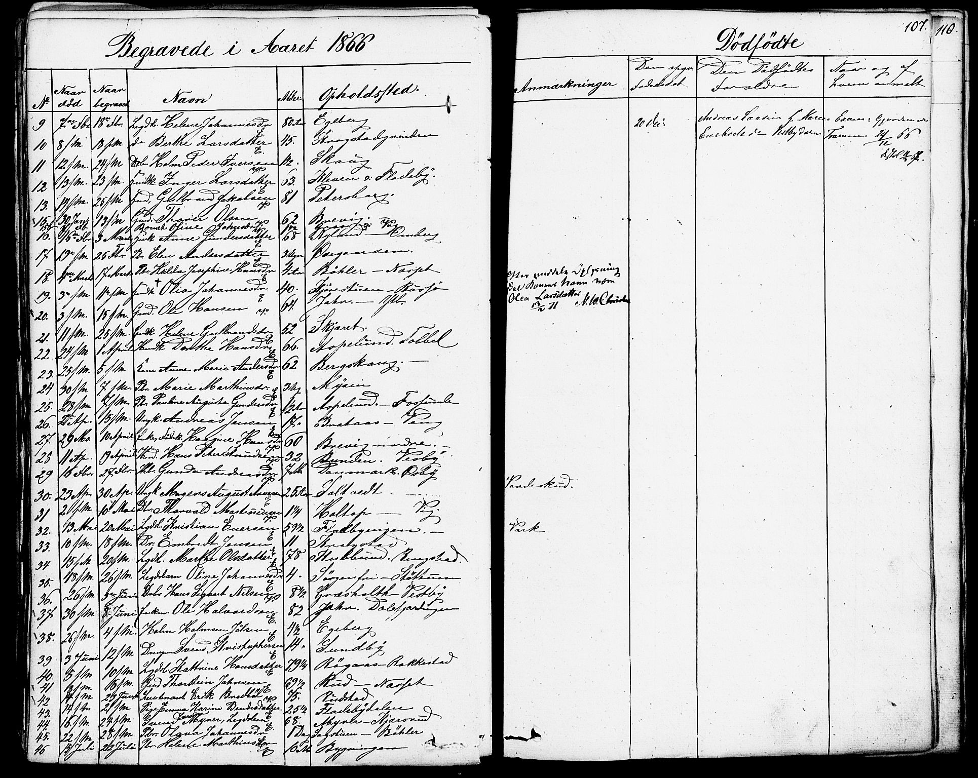 Enebakk prestekontor Kirkebøker, SAO/A-10171c/F/Fa/L0013: Parish register (official) no. I 13, 1832-1882, p. 107