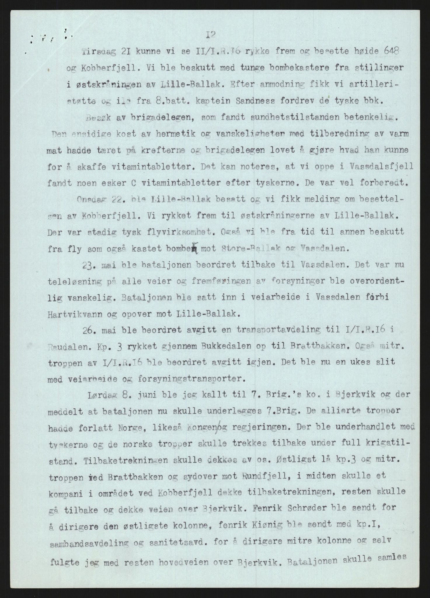 Forsvaret, Forsvarets krigshistoriske avdeling, RA/RAFA-2017/Y/Yb/L0138: II-C-11-605-609  -  6. Divisjon, 1940-1980, p. 265