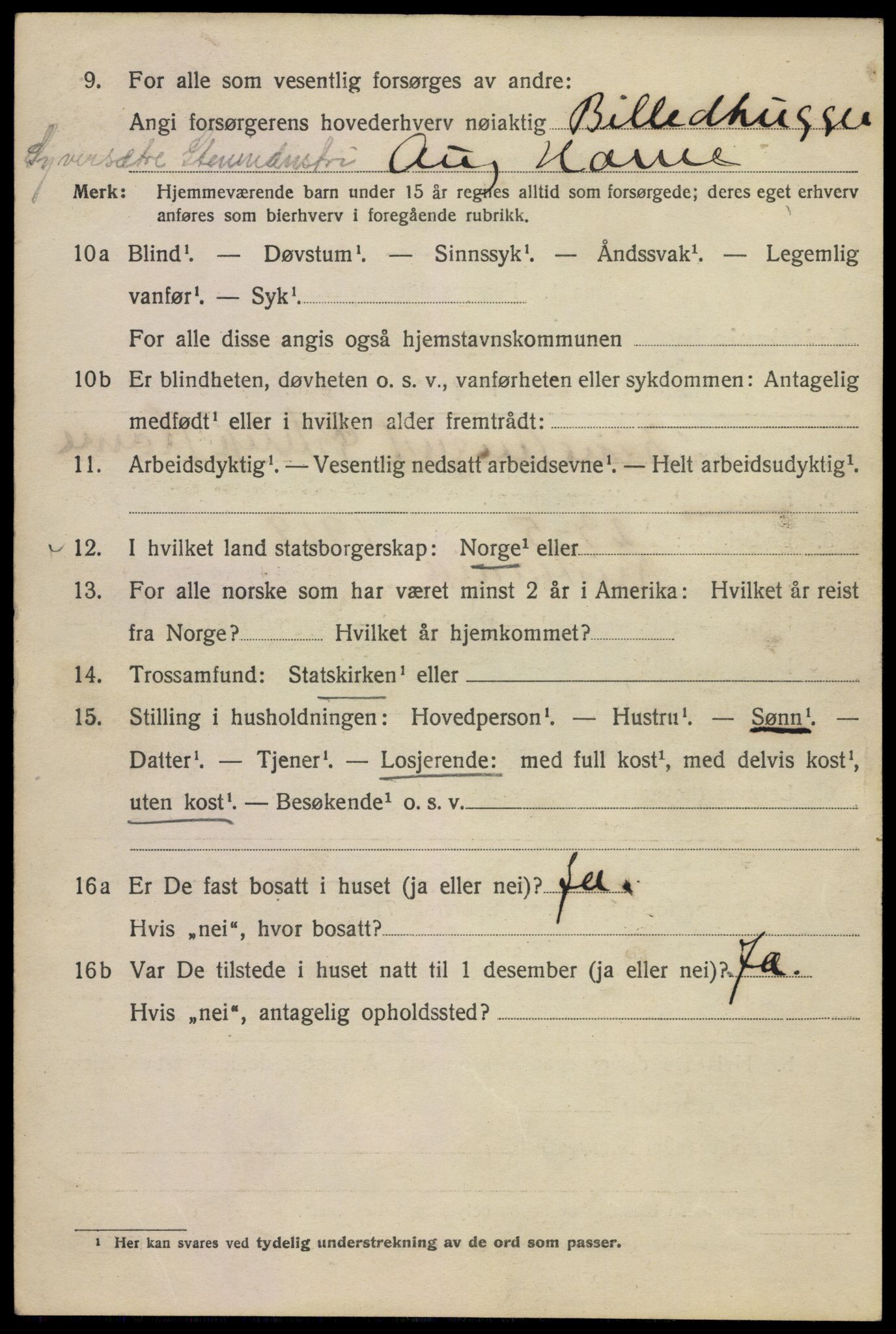 SAO, 1920 census for Kristiania, 1920, p. 331530