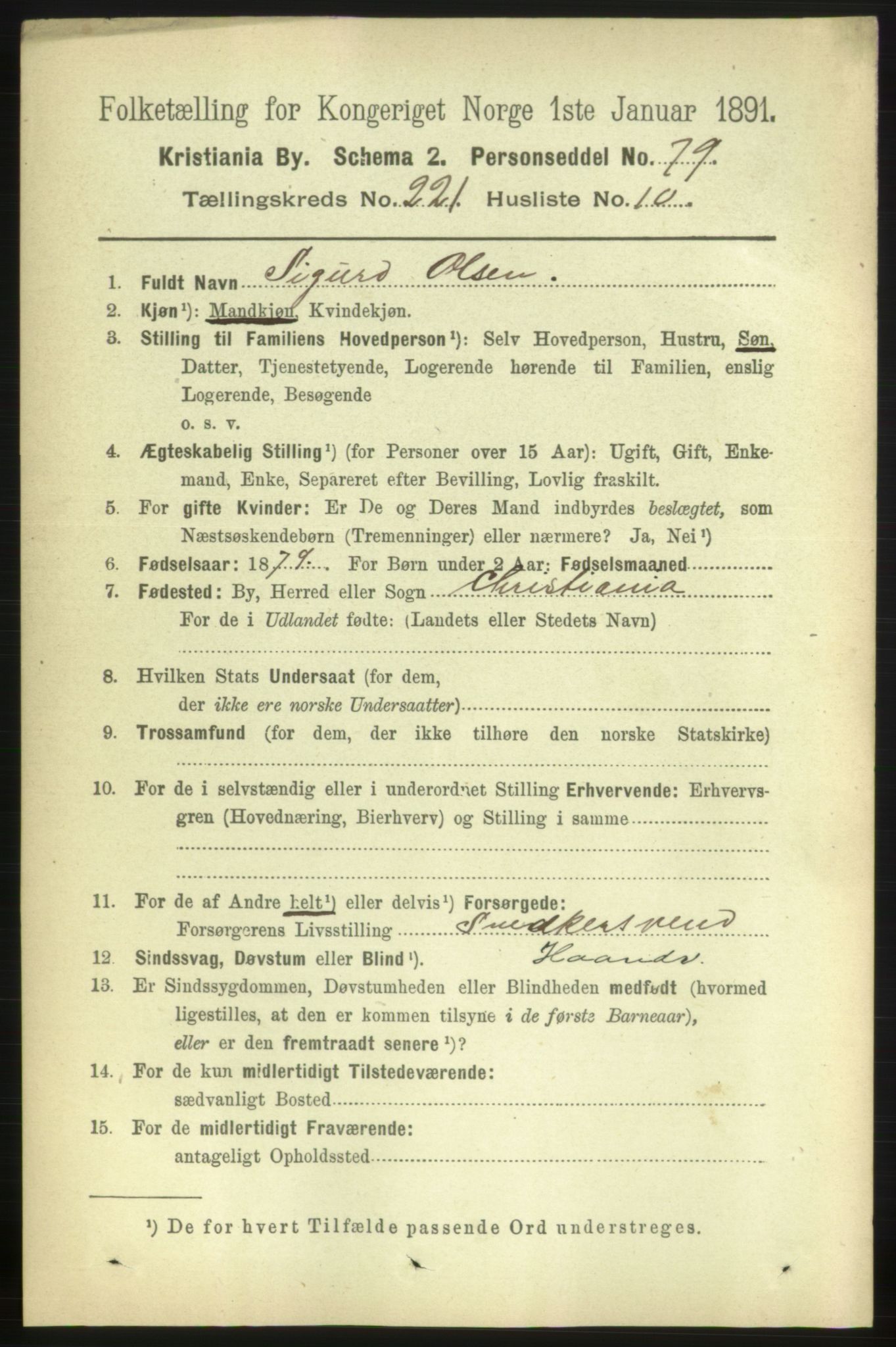 RA, 1891 census for 0301 Kristiania, 1891, p. 132569