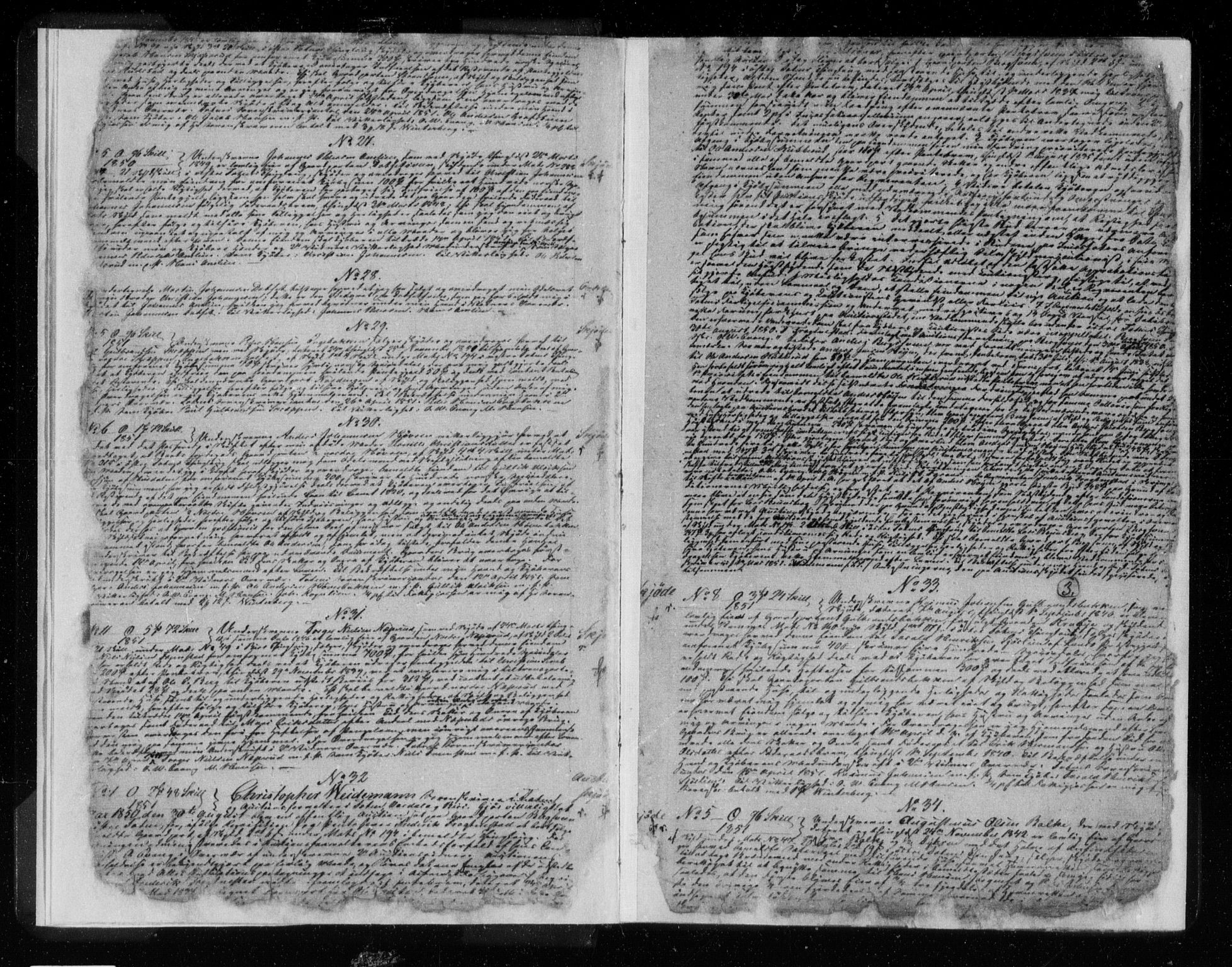 Toten tingrett, AV/SAH-TING-006/H/Hb/Hba/L0009a: Mortgage book no. 9a, 1851-1854, p. 3