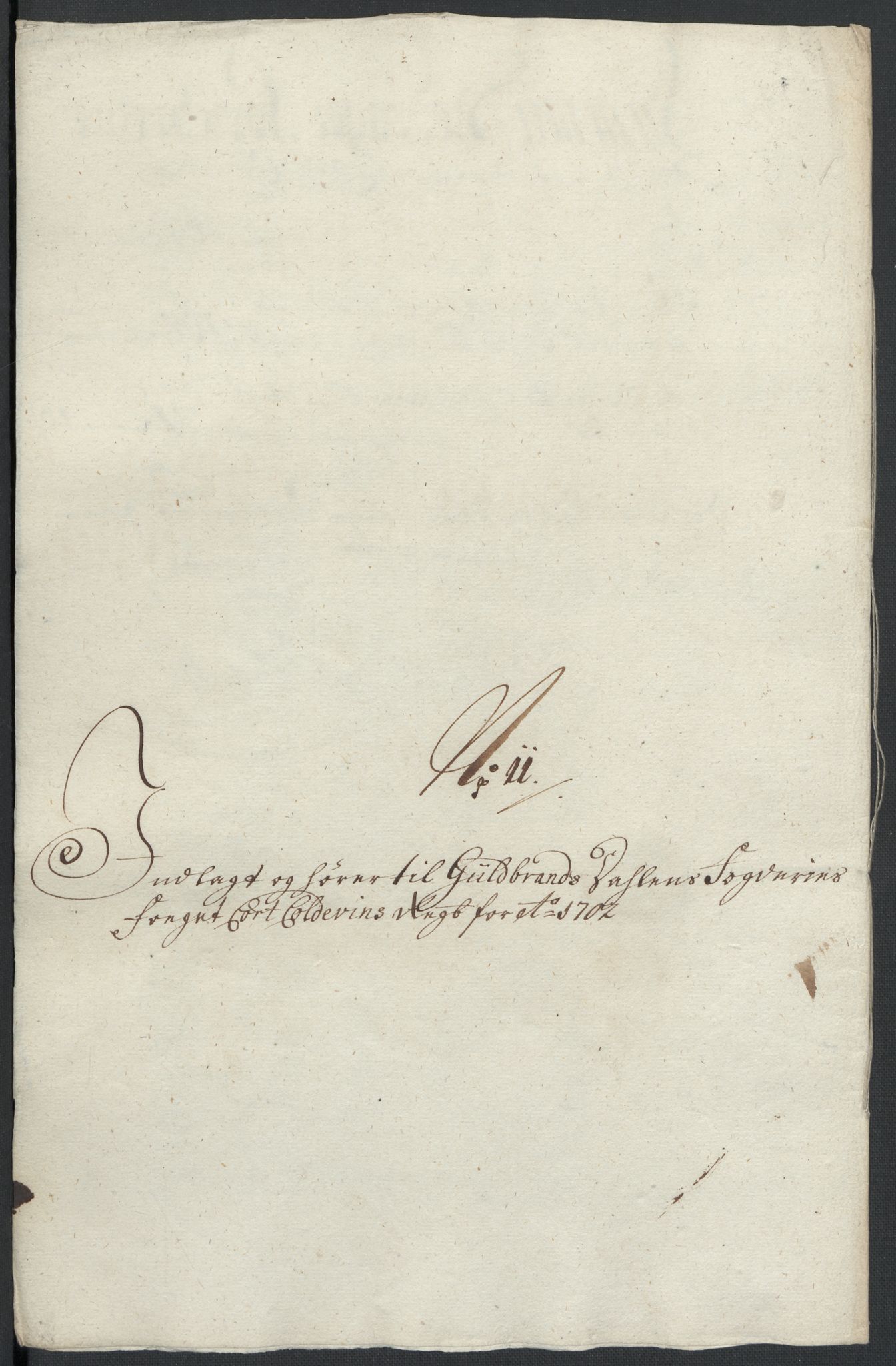 Rentekammeret inntil 1814, Reviderte regnskaper, Fogderegnskap, RA/EA-4092/R17/L1175: Fogderegnskap Gudbrandsdal, 1702, p. 138