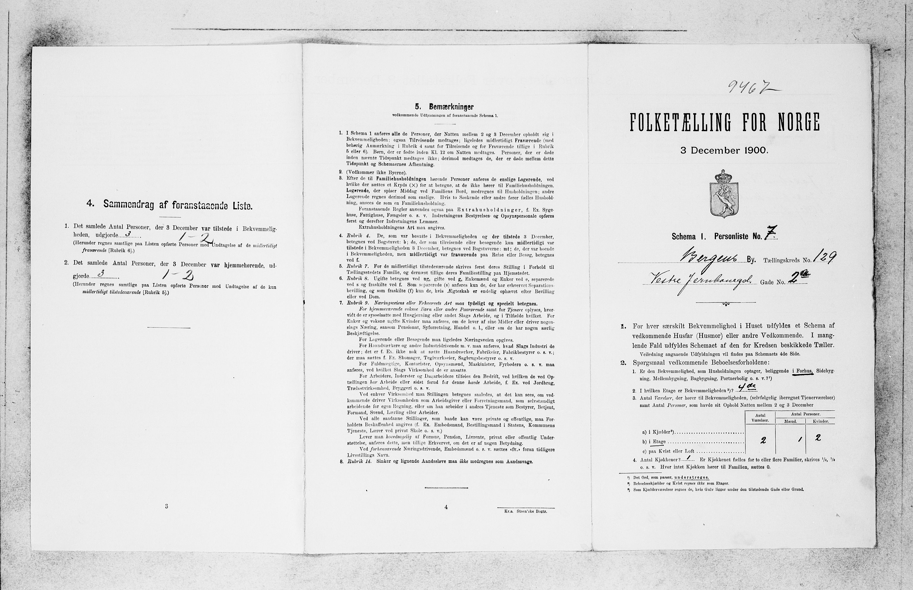 SAB, 1900 census for Bergen, 1900, p. 26514