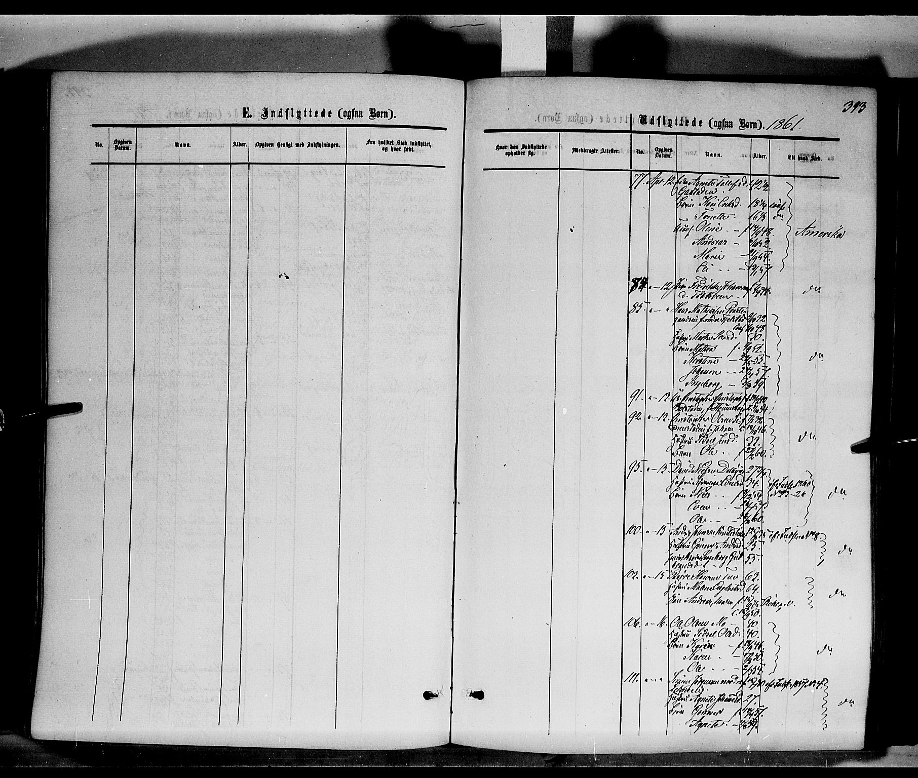 Ringsaker prestekontor, SAH/PREST-014/K/Ka/L0010: Parish register (official) no. 10, 1861-1869, p. 393