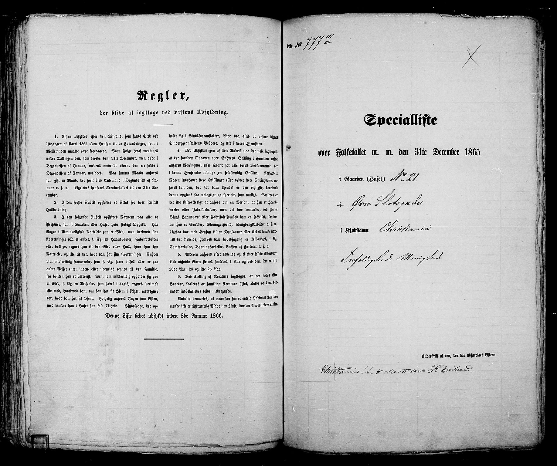 RA, 1865 census for Kristiania, 1865, p. 1984