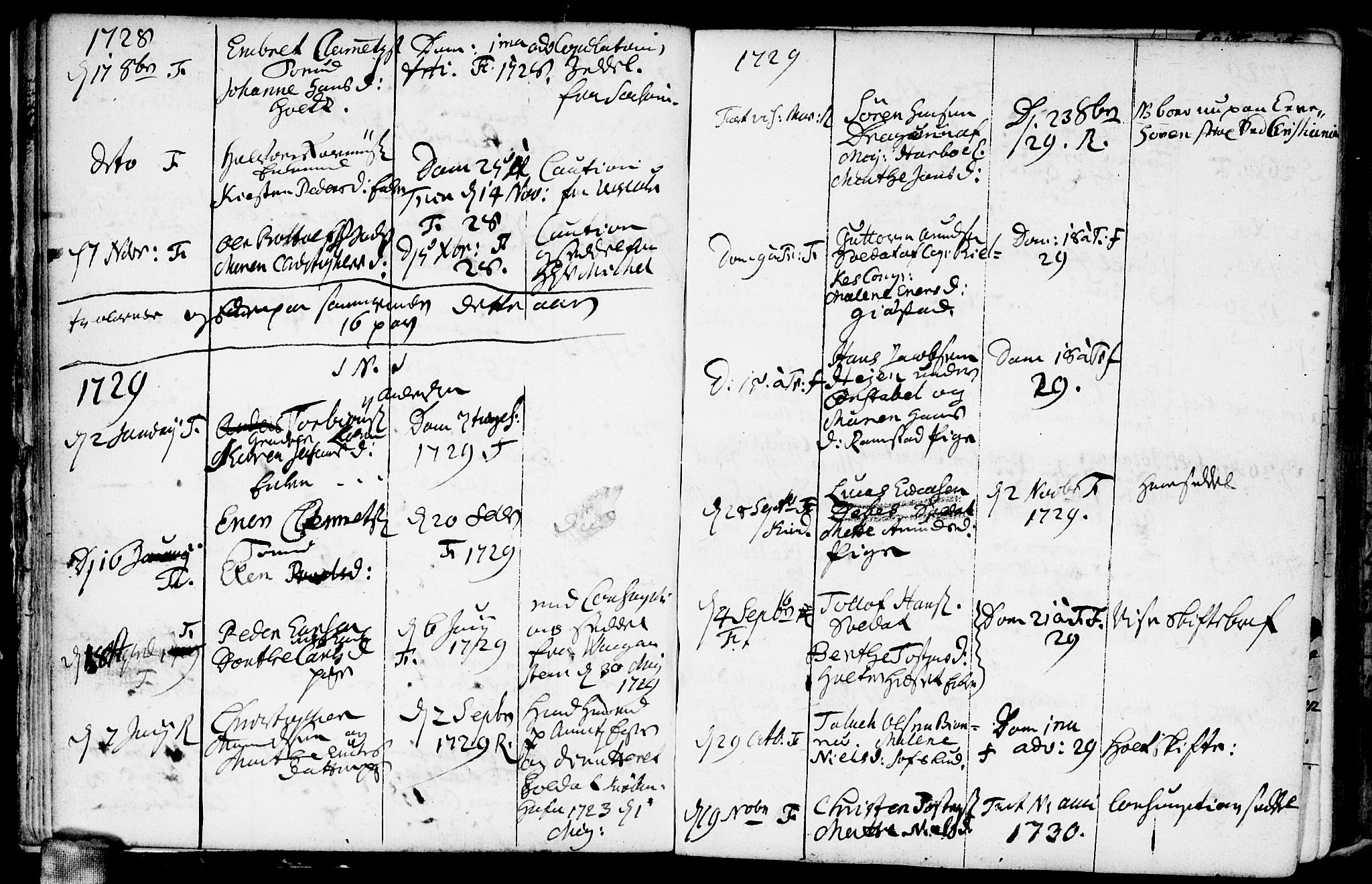 Fet prestekontor Kirkebøker, AV/SAO-A-10370a/F/Fa/L0001: Parish register (official) no. I 1, 1716-1751, p. 14