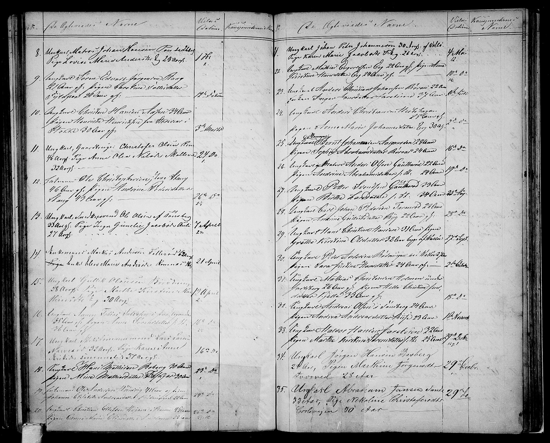 Sem kirkebøker, AV/SAKO-A-5/G/Ga/L0004: Parish register (copy) no. I 4, 1855-1877