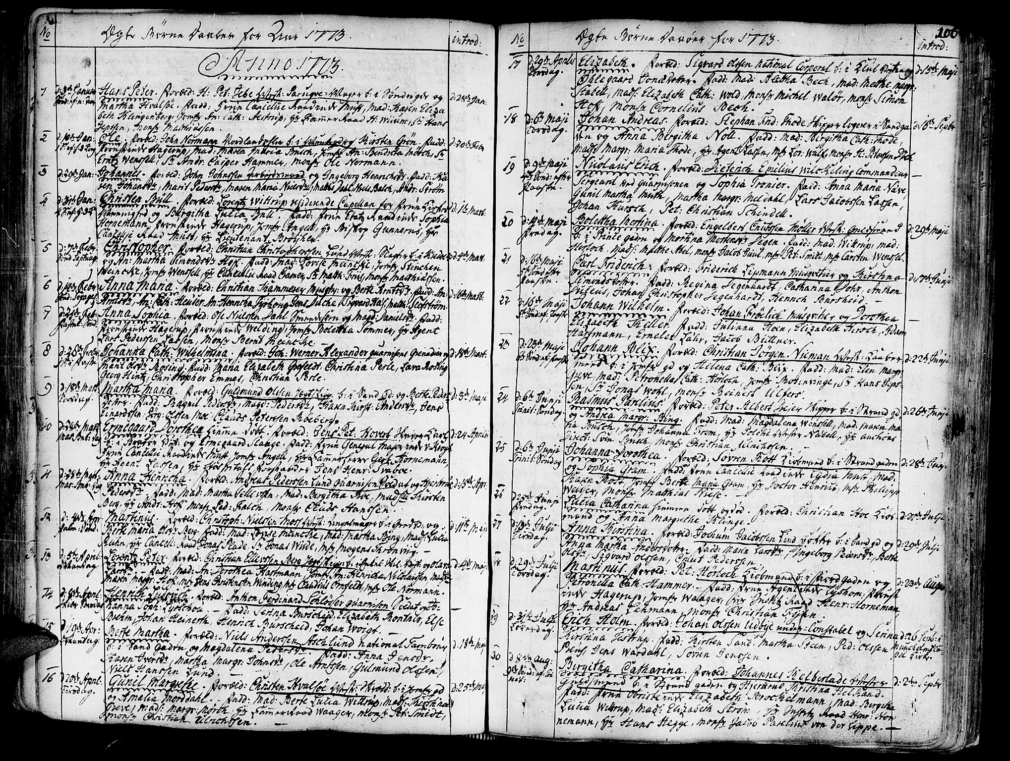 Ministerialprotokoller, klokkerbøker og fødselsregistre - Sør-Trøndelag, SAT/A-1456/602/L0103: Parish register (official) no. 602A01, 1732-1774, p. 106