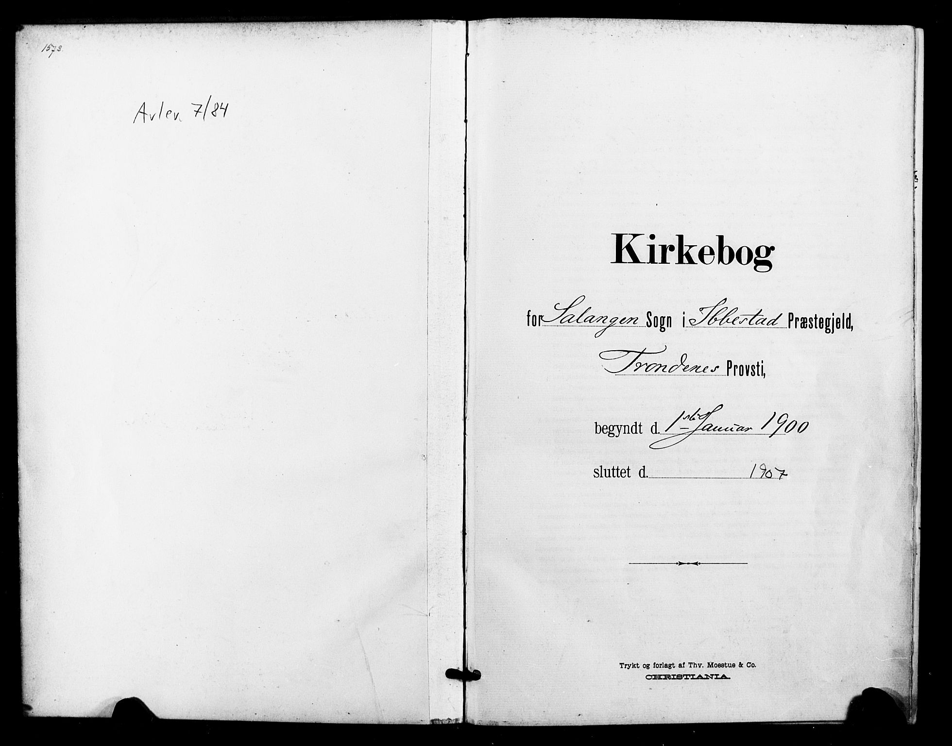 Ibestad sokneprestembete, AV/SATØ-S-0077/H/Ha/Haa/L0016kirke: Parish register (official) no. 16, 1900-1907