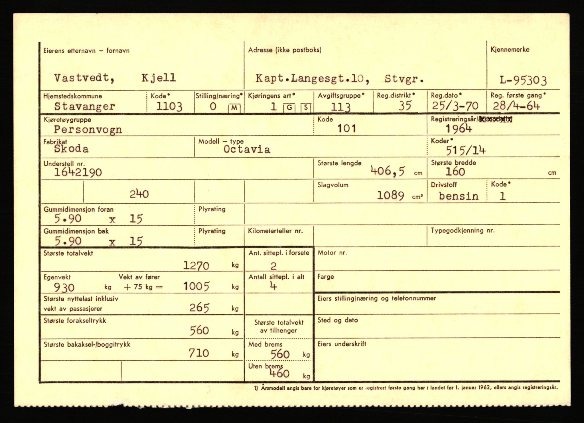 Stavanger trafikkstasjon, AV/SAST-A-101942/0/F/L0076: L-92500 - L-97099, 1930-1971, p. 1219