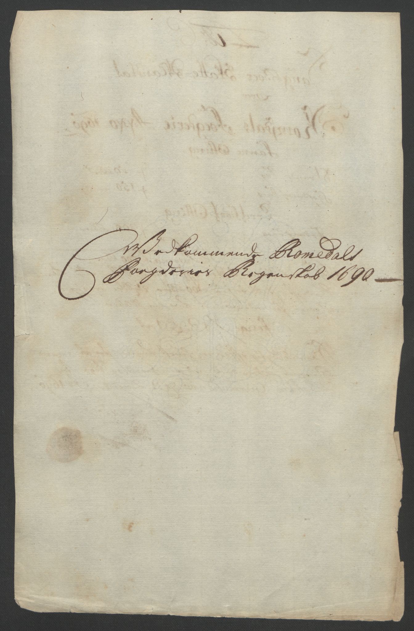 Rentekammeret inntil 1814, Reviderte regnskaper, Fogderegnskap, AV/RA-EA-4092/R55/L3649: Fogderegnskap Romsdal, 1690-1691, p. 63