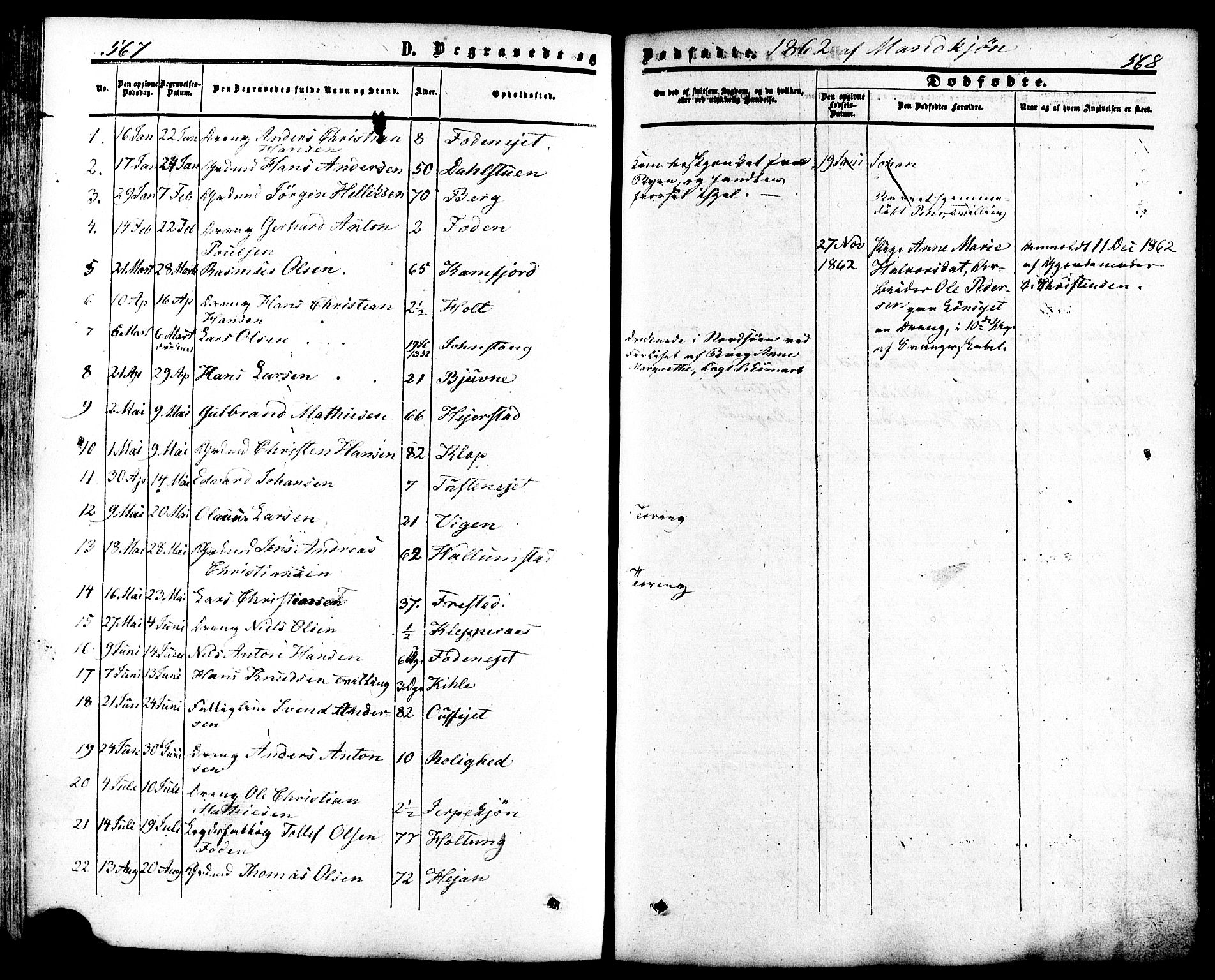 Ramnes kirkebøker, SAKO/A-314/F/Fa/L0006: Parish register (official) no. I 6, 1862-1877, p. 567-568
