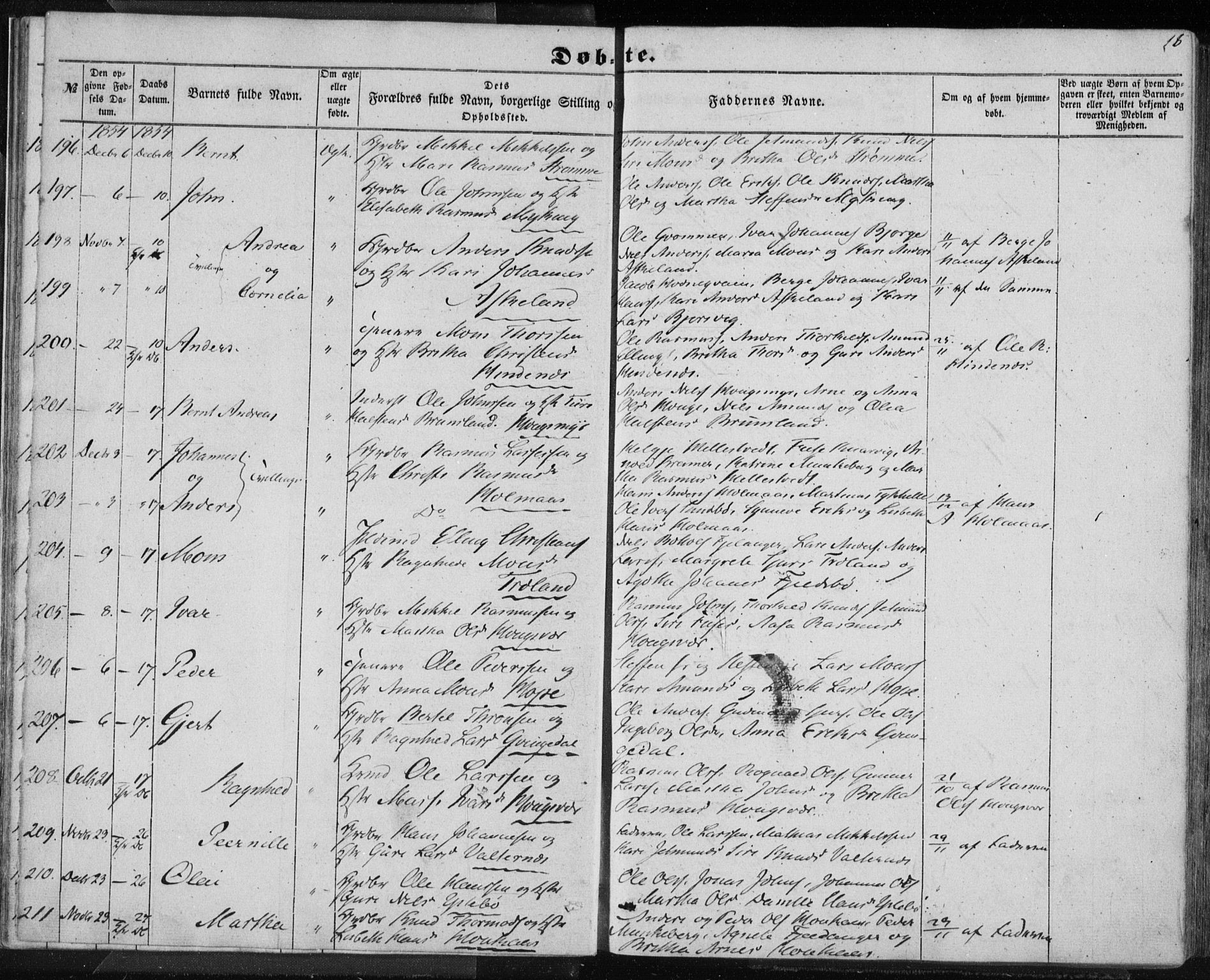 Lindås Sokneprestembete, SAB/A-76701/H/Haa: Parish register (official) no. A 11, 1854-1869, p. 18