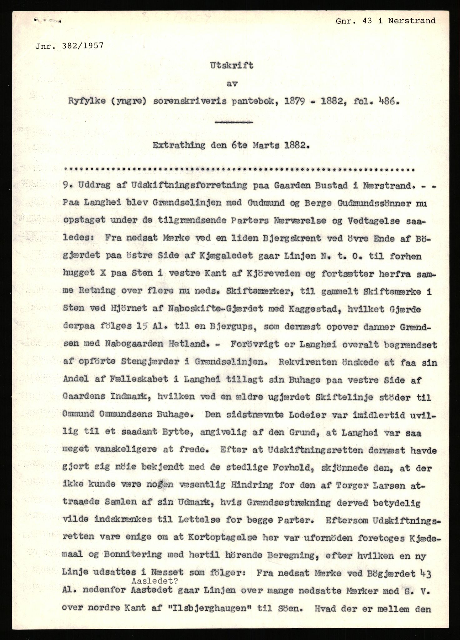 Statsarkivet i Stavanger, AV/SAST-A-101971/03/Y/Yj/L0006: Avskrifter sortert etter gårdsnavn: Bakke - Baustad, 1750-1930, p. 641