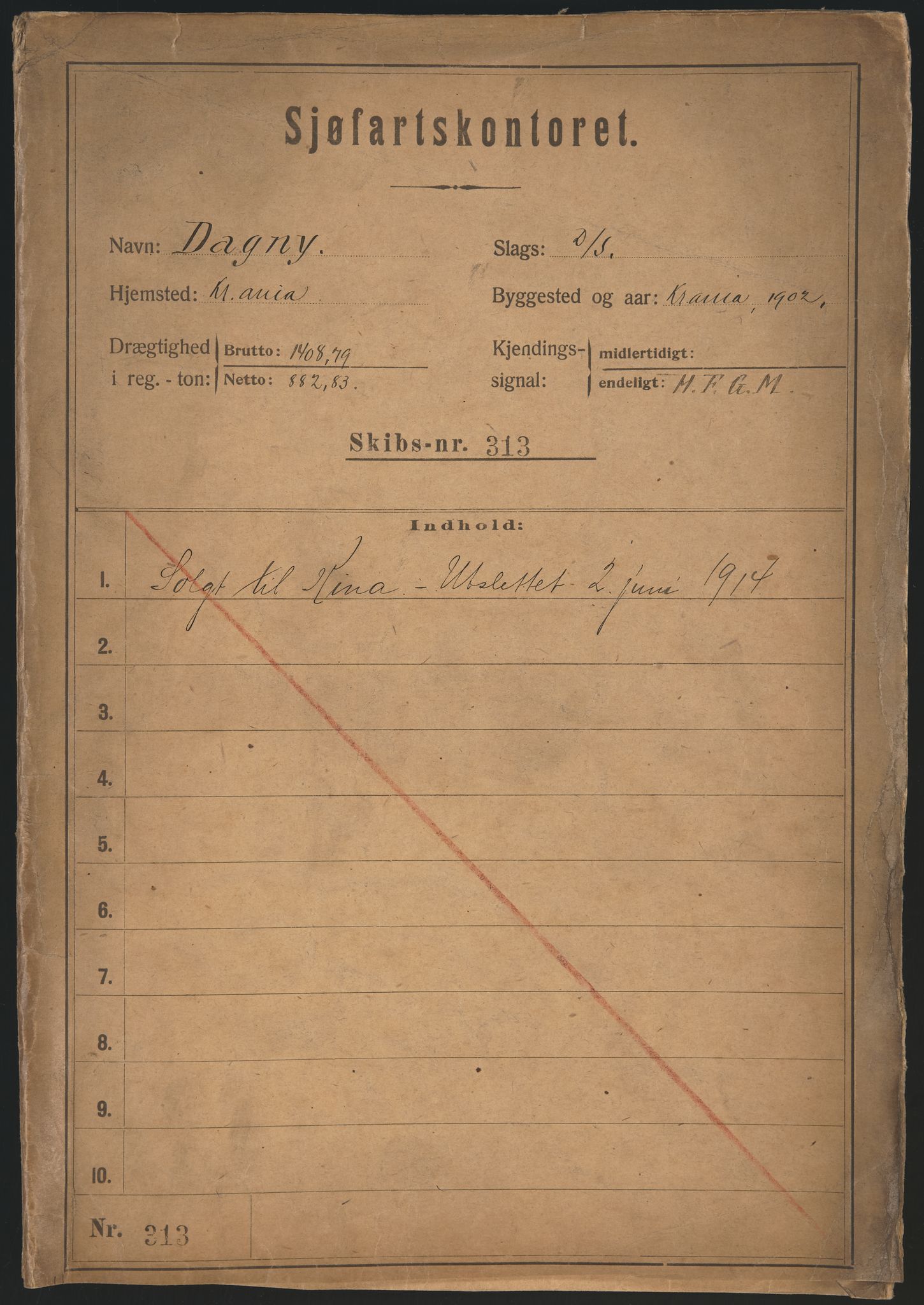 Sjøfartsdirektoratet med forløpere, skipsmapper slettede skip, RA/S-4998/F/Fa/L0227: --, 1839-1927, p. 511