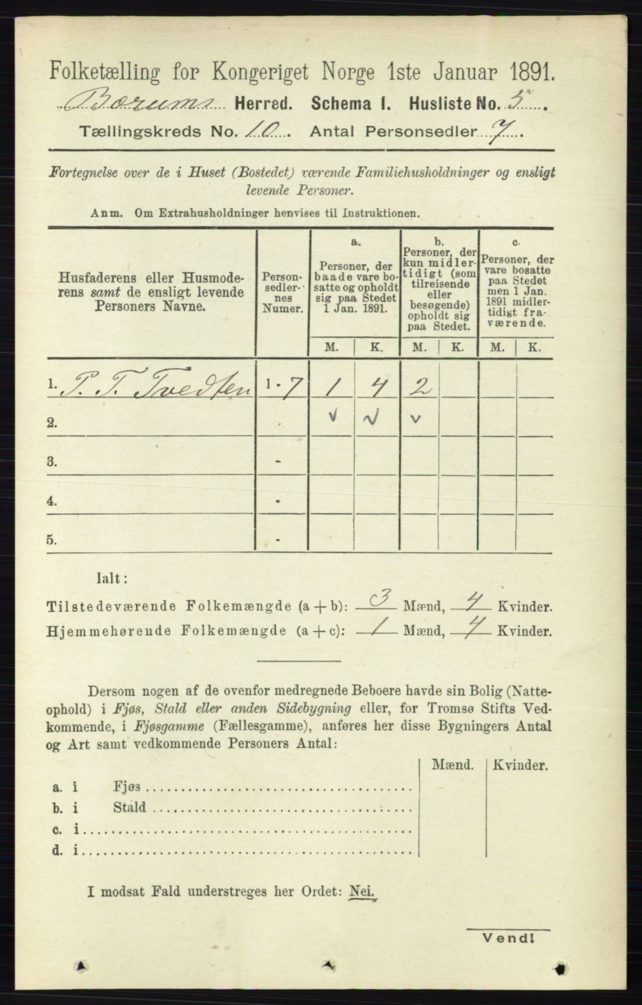 RA, 1891 census for 0219 Bærum, 1891, p. 6293