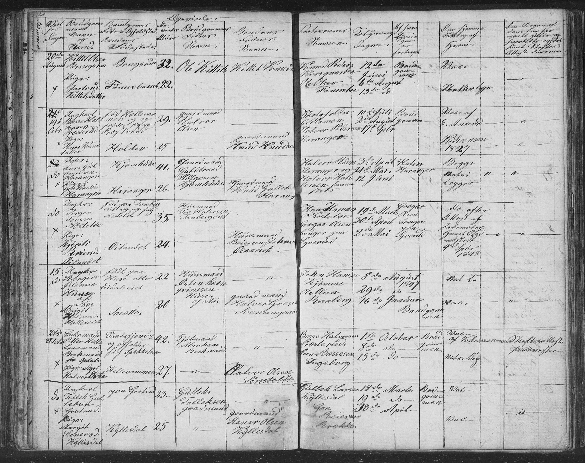 Nore kirkebøker, SAKO/A-238/F/Fc/L0002: Parish register (official) no. III 2, 1836-1861, p. 126