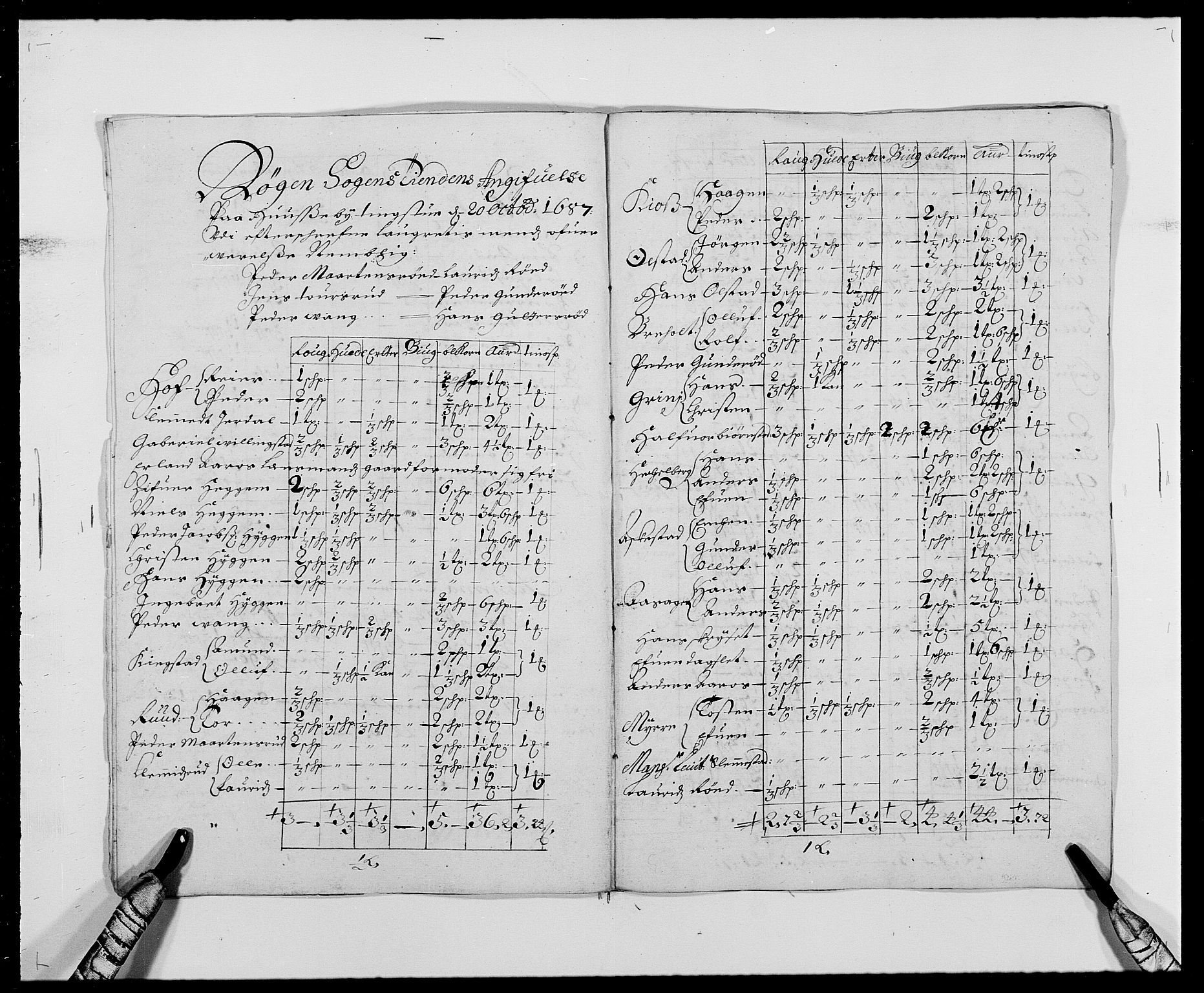 Rentekammeret inntil 1814, Reviderte regnskaper, Fogderegnskap, RA/EA-4092/R29/L1692: Fogderegnskap Hurum og Røyken, 1682-1687, p. 311