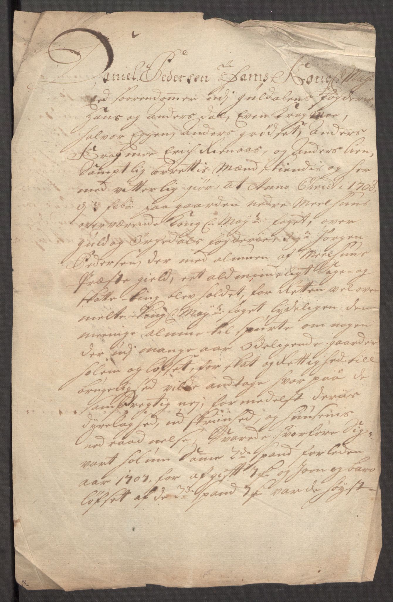 Rentekammeret inntil 1814, Reviderte regnskaper, Fogderegnskap, AV/RA-EA-4092/R60/L3957: Fogderegnskap Orkdal og Gauldal, 1707, p. 413