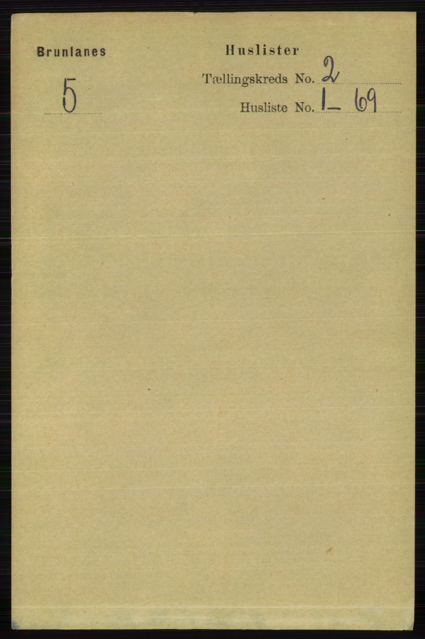 RA, 1891 census for 0726 Brunlanes, 1891, p. 600