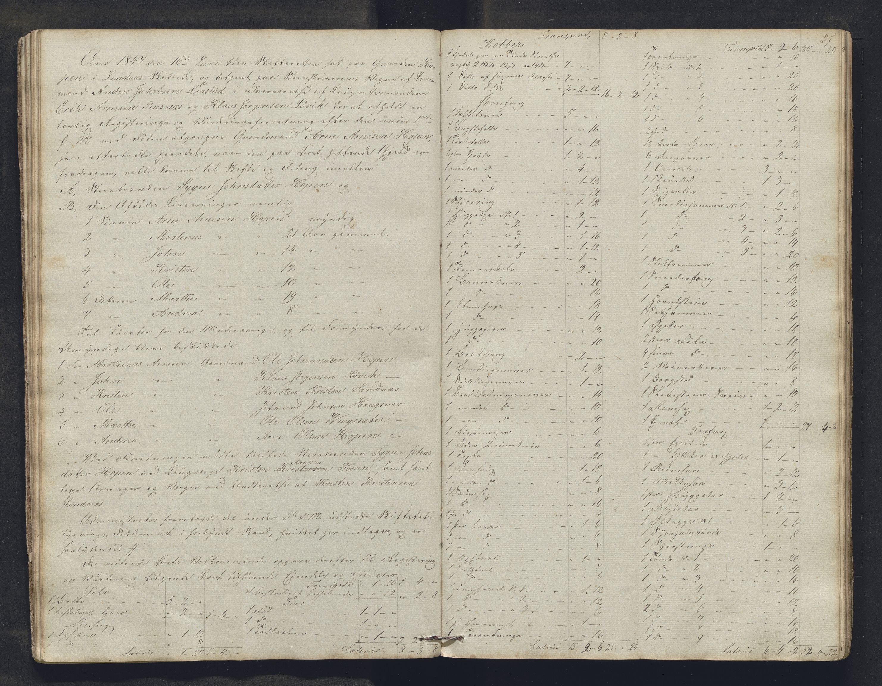 Nordhordland sorenskrivar, AV/SAB-A-2901/1/H/Hb/L0015: Registreringsprotokollar, 1846-1850, p. 27