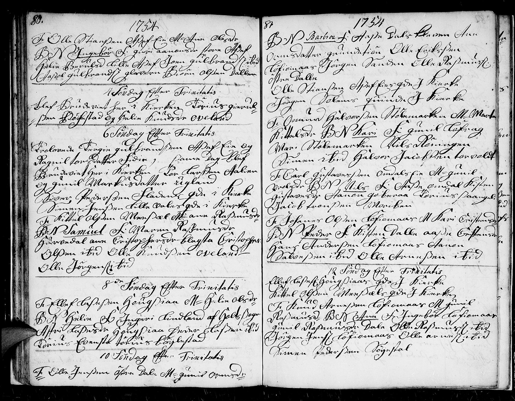 Froland sokneprestkontor, AV/SAK-1111-0013/F/Fb/L0002: Parish register (copy) no. B 2, 1747-1759, p. 80-81