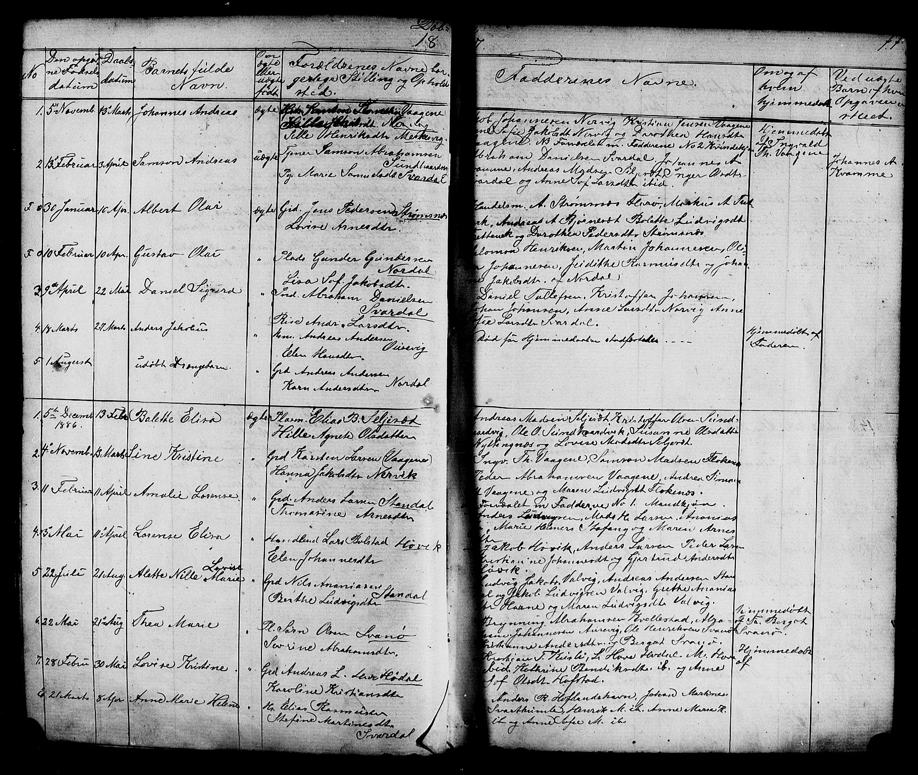 Kinn sokneprestembete, AV/SAB-A-80801/H/Hab/Habc/L0002: Parish register (copy) no. C 2, 1869-1918, p. 77