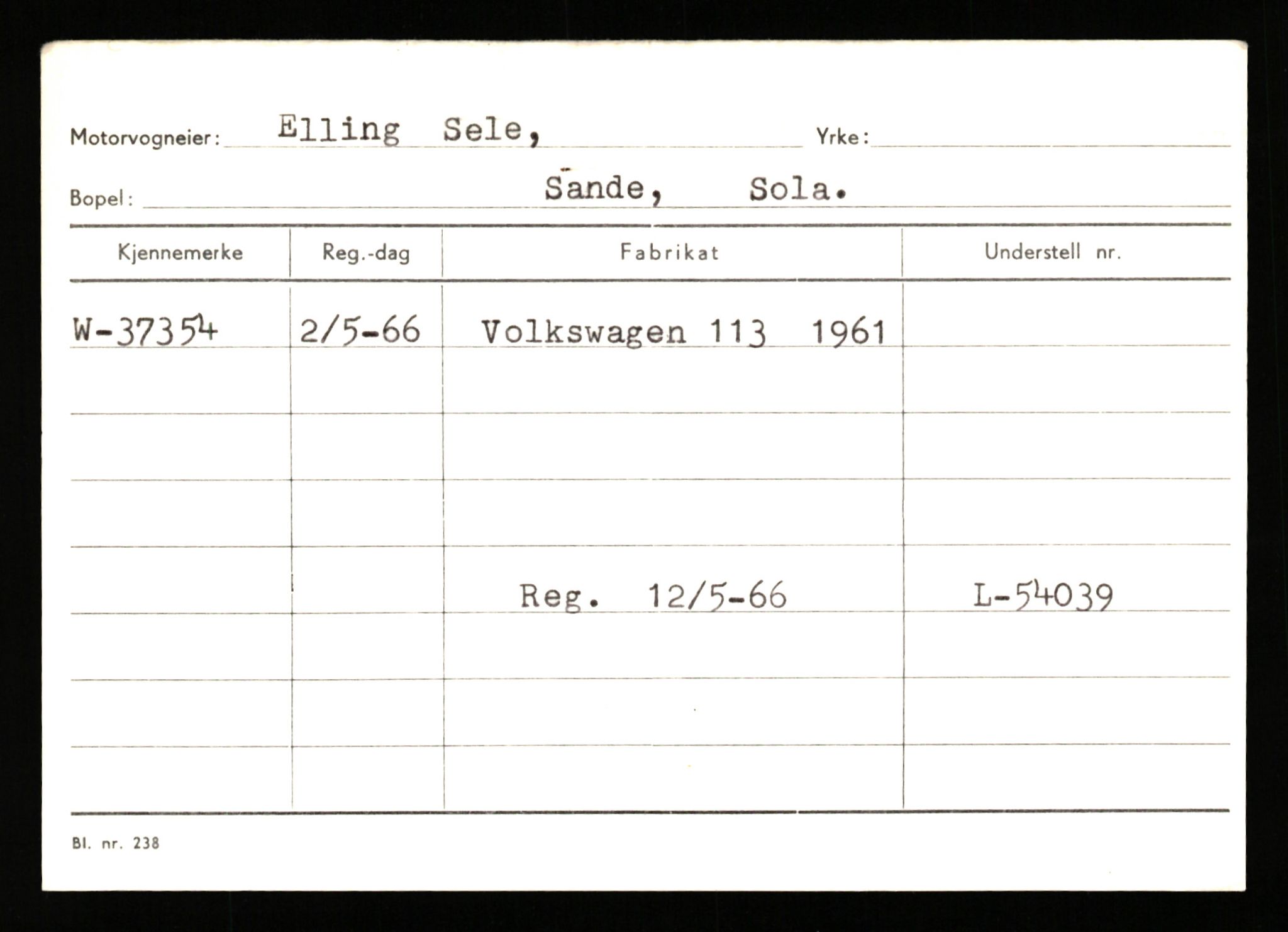 Stavanger trafikkstasjon, AV/SAST-A-101942/0/G/L0006: Registreringsnummer: 34250 - 49007, 1930-1971, p. 915