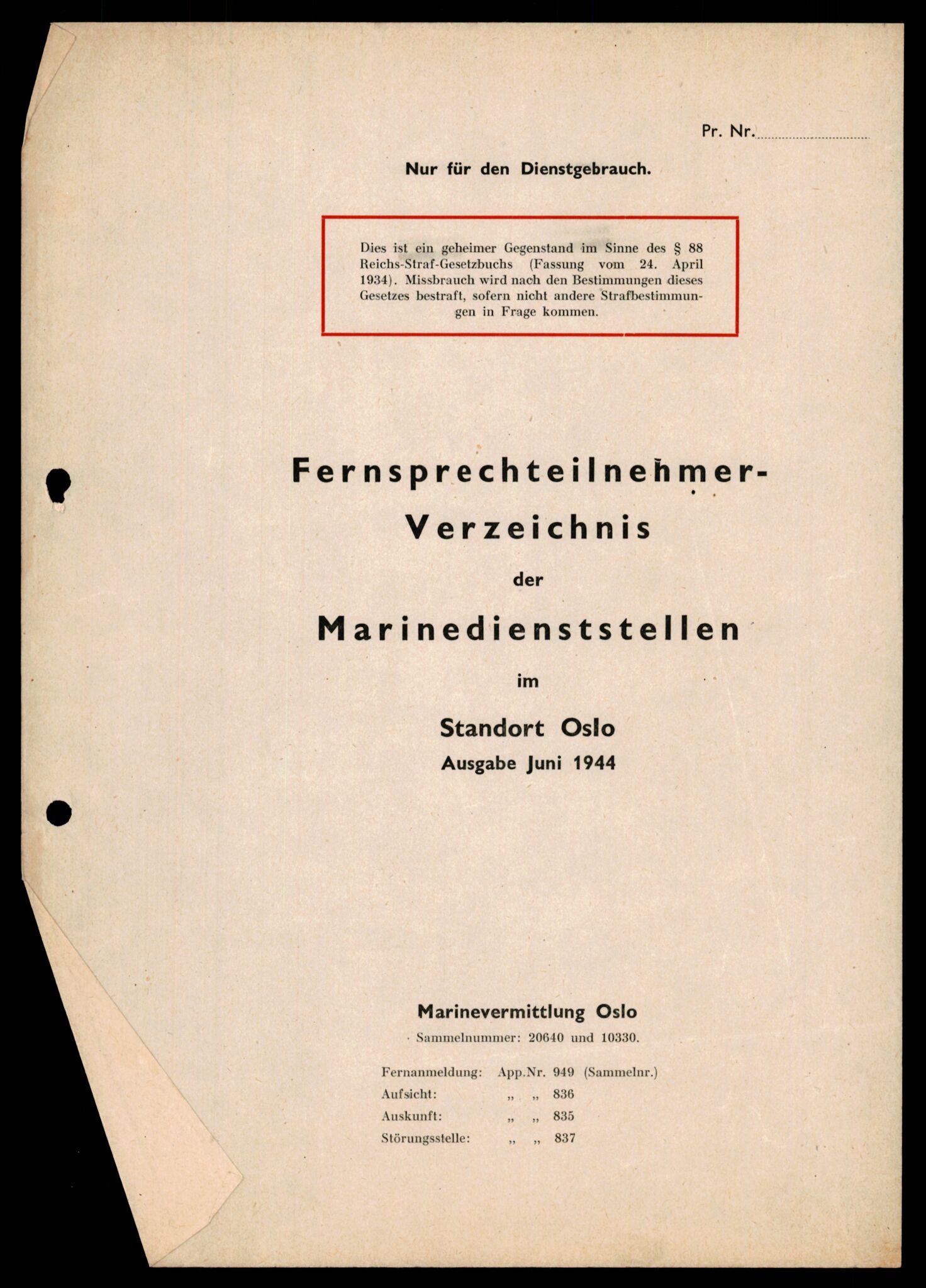 Forsvarets Overkommando. 2 kontor. Arkiv 11.4. Spredte tyske arkivsaker, AV/RA-RAFA-7031/D/Dar/Darb/L0014: Reichskommissariat., 1942-1944, p. 585