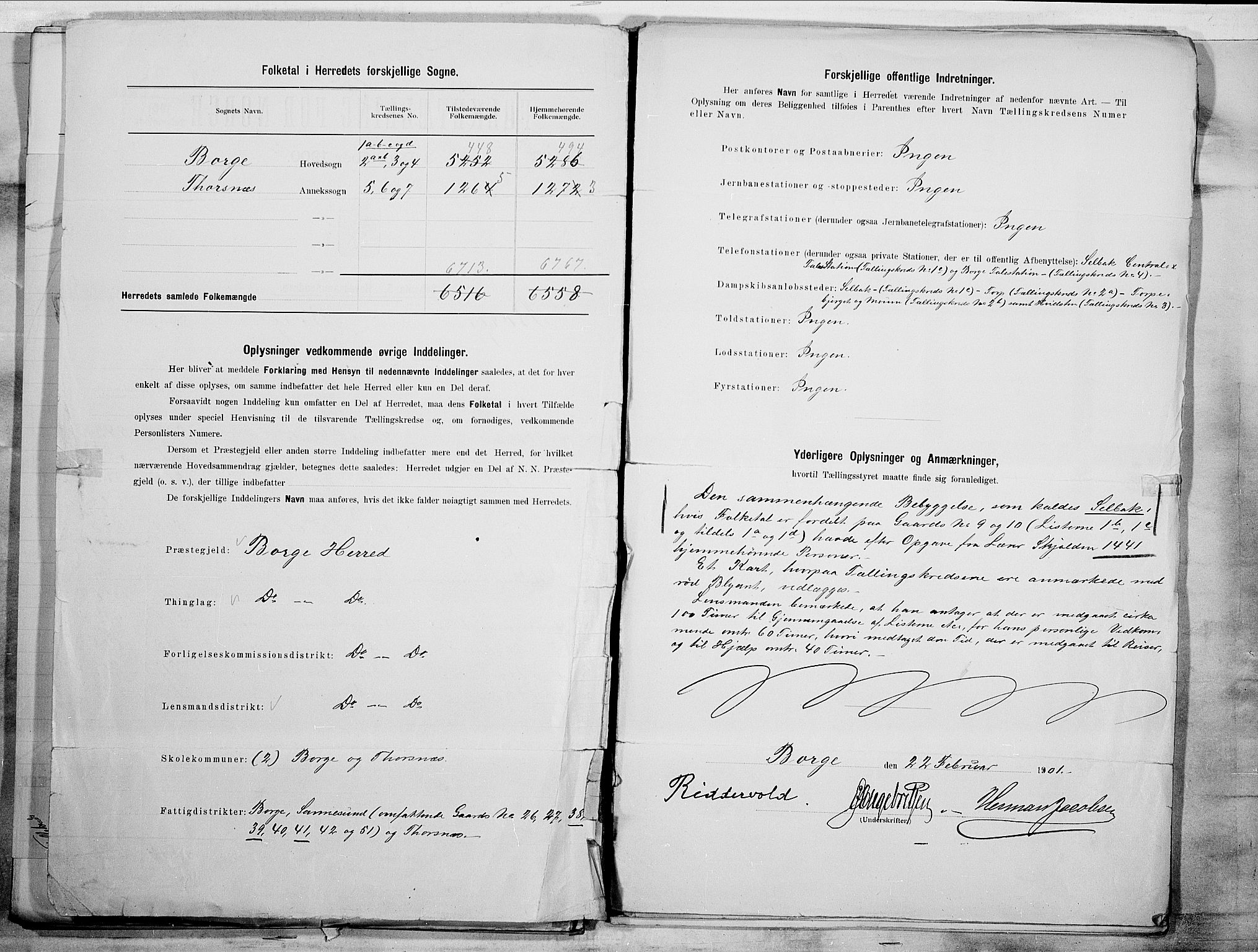 SAO, 1900 census for Borge, 1900, p. 3