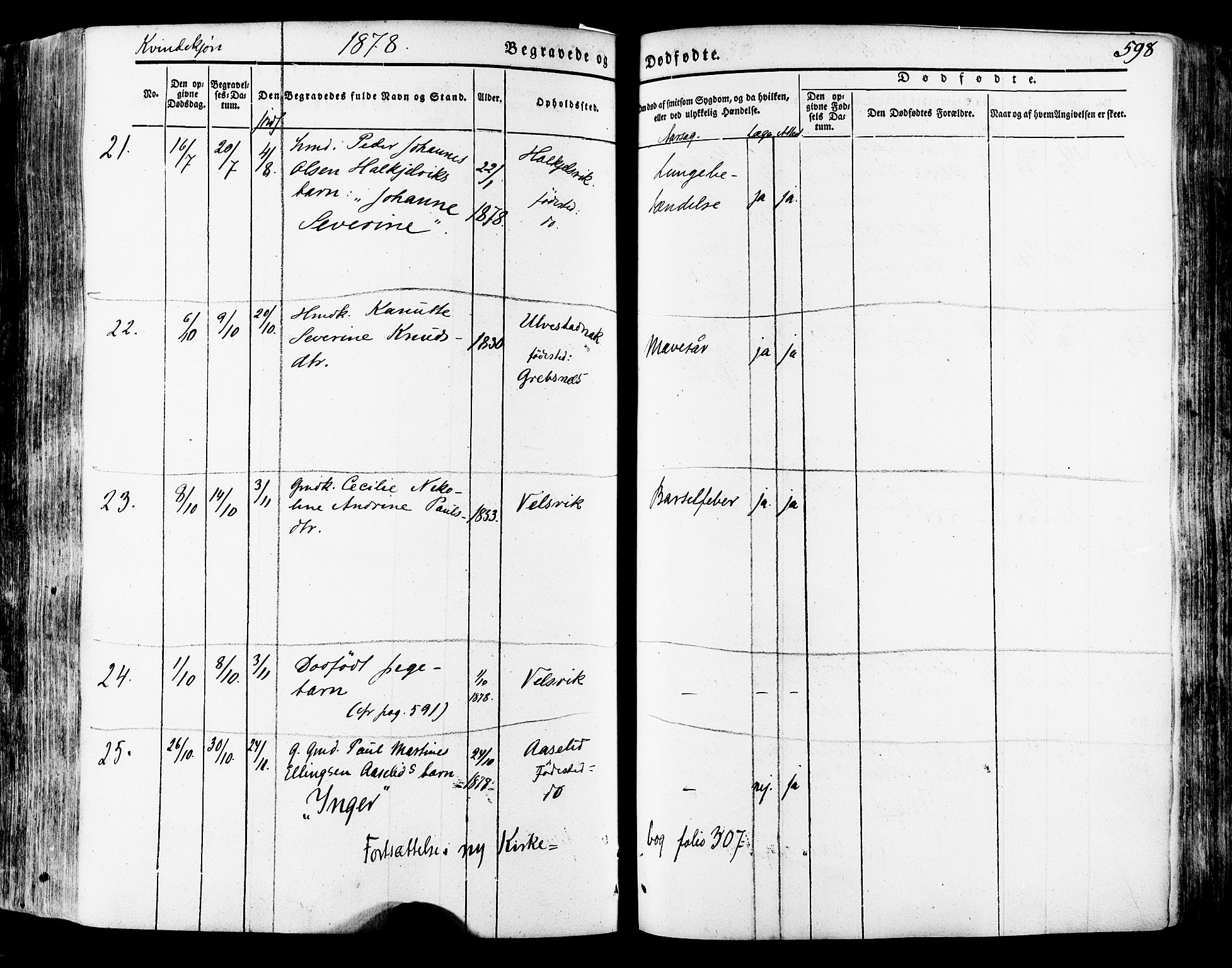 Ministerialprotokoller, klokkerbøker og fødselsregistre - Møre og Romsdal, AV/SAT-A-1454/511/L0140: Parish register (official) no. 511A07, 1851-1878, p. 598