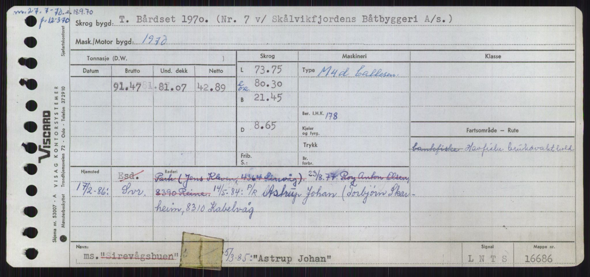 Sjøfartsdirektoratet med forløpere, Skipsmålingen, RA/S-1627/H/Ha/L0001/0001: Fartøy, A-Eig / Fartøy A-Bjøn, p. 481