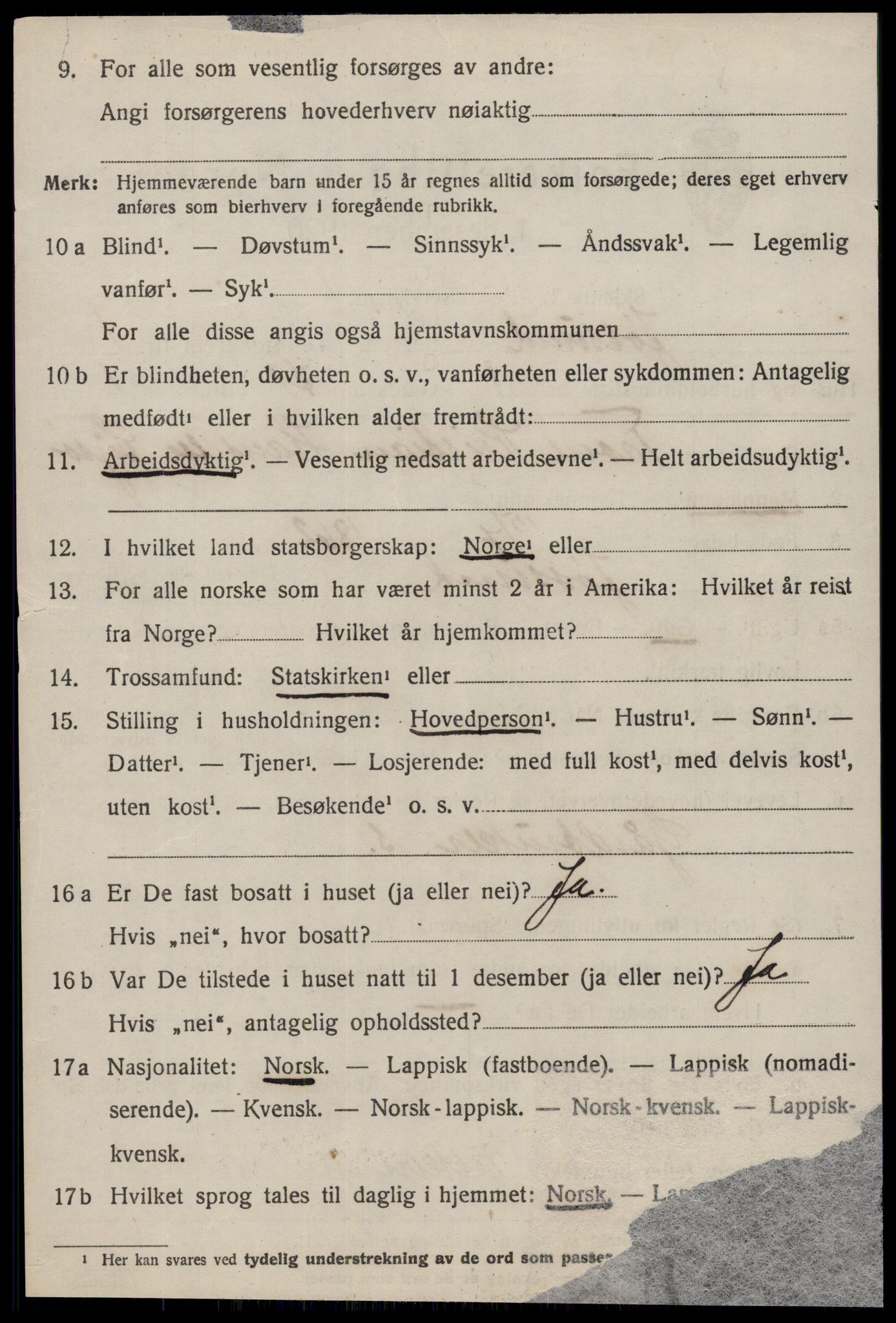 SAT, 1920 census for Jøssund, 1920, p. 737